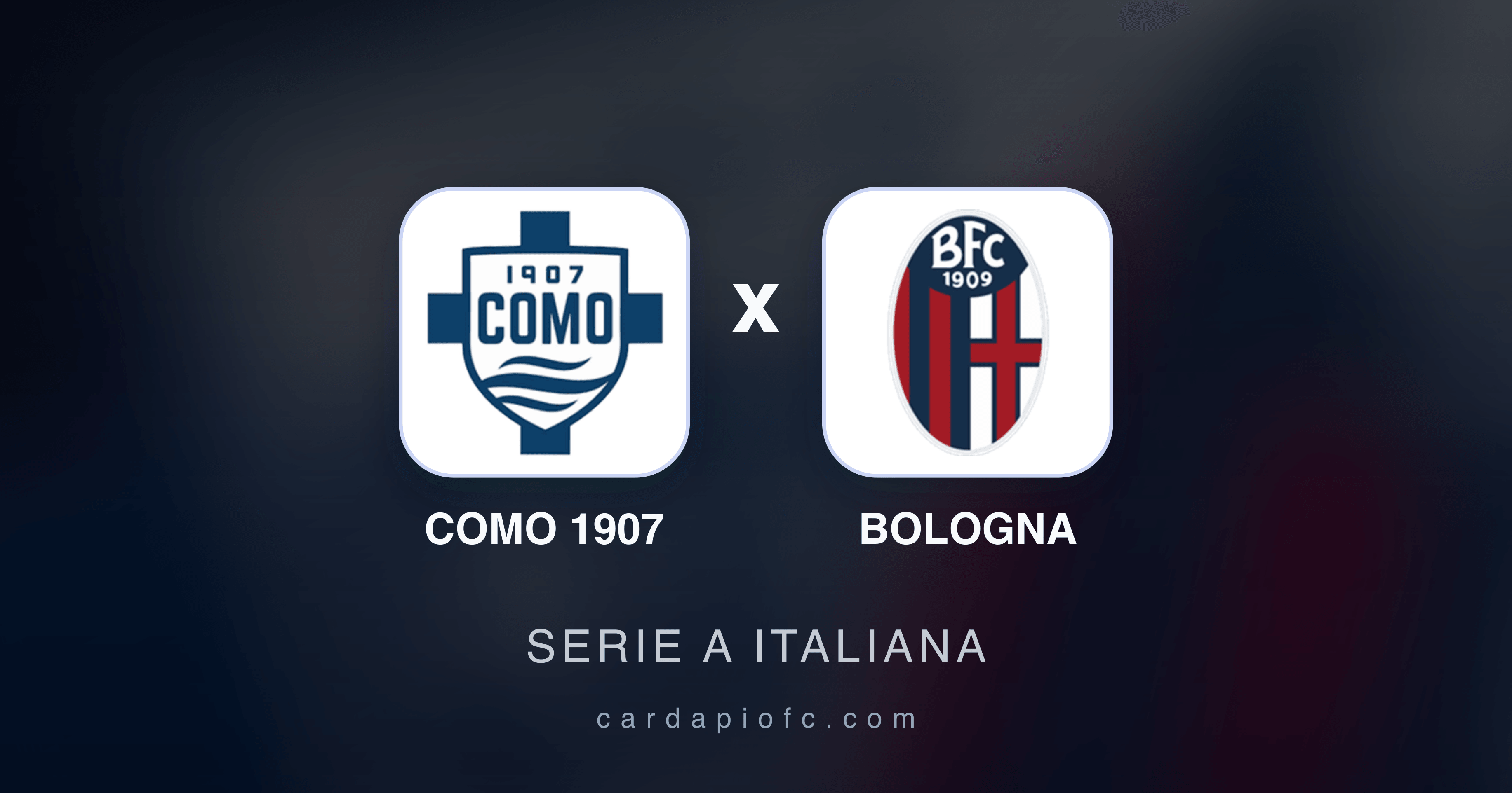 Prévia da transmissão de Como 1907 x Bologna (Serie A Italiana)