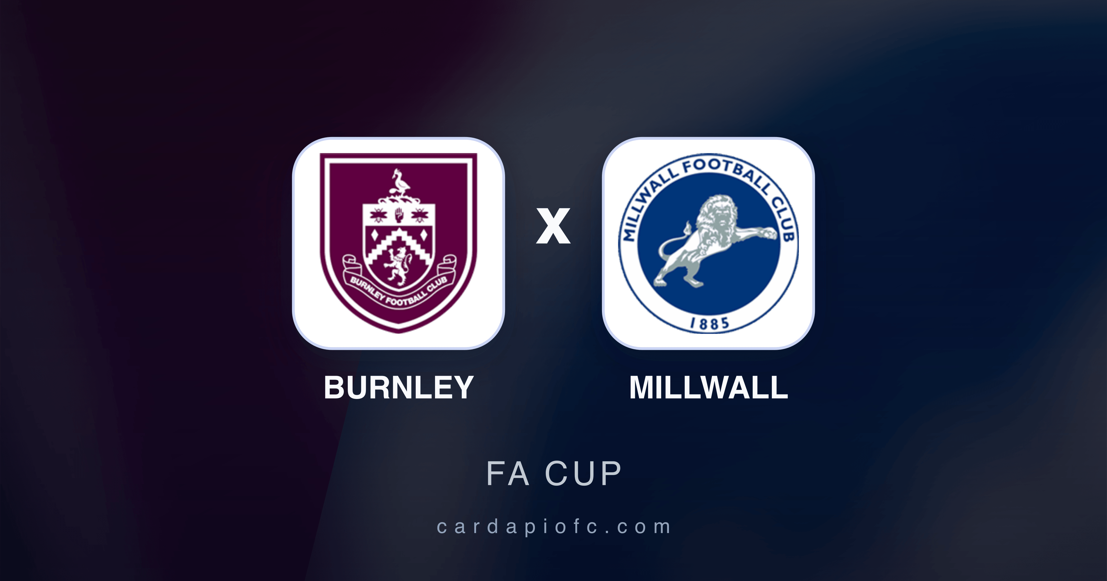 Prévia da transmissão de Burnley x Millwall (FA Cup)