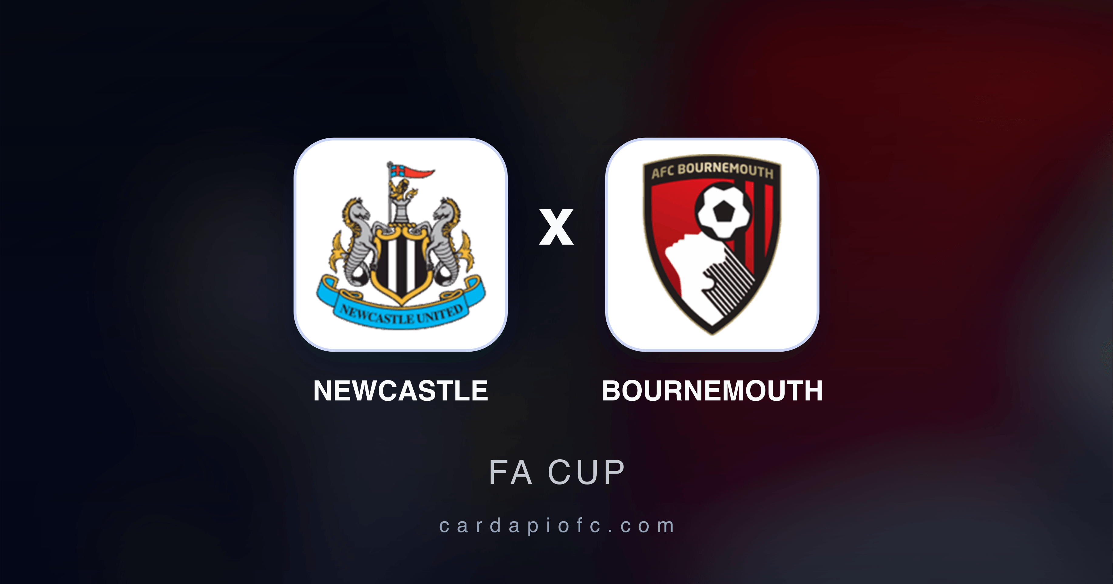 Prévia da transmissão de Newcastle x Bournemouth (FA Cup)