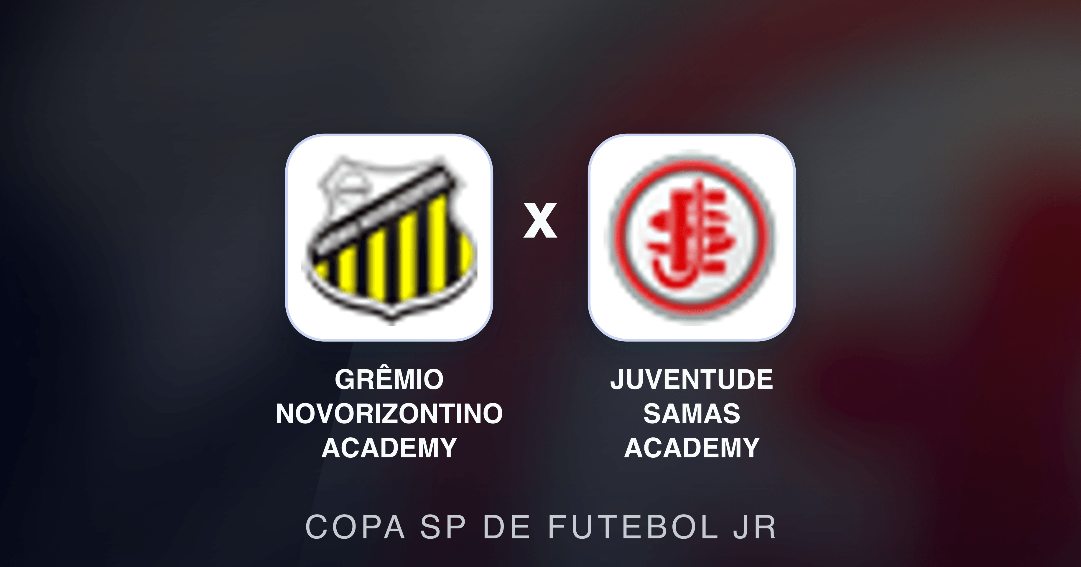Prévia da transmissão de Grêmio Novorizontino Academy x Juventude Samas Academy (Copa SP de Futebol JR)