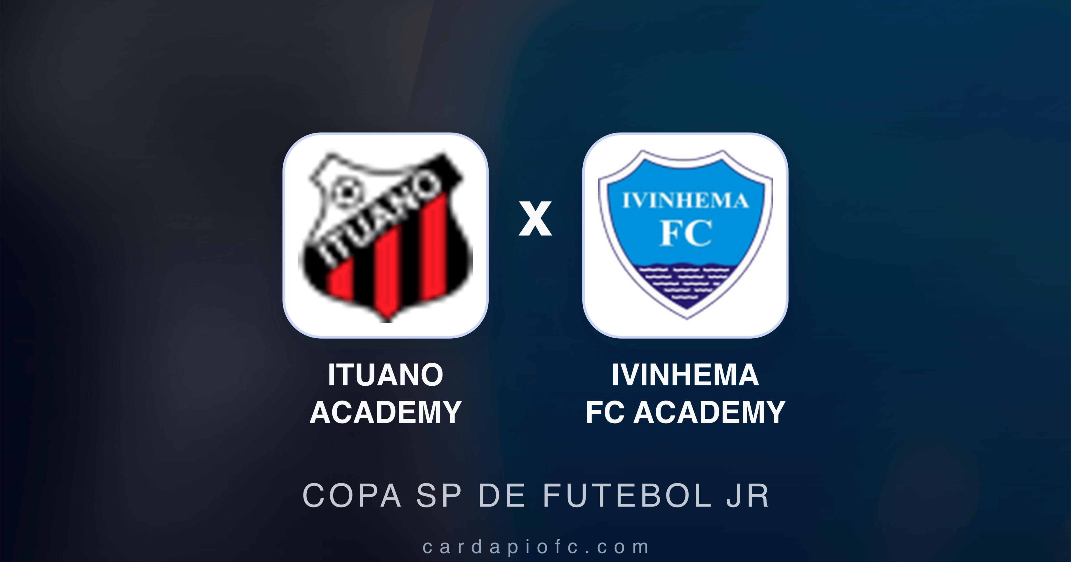 Prévia da transmissão de Ituano Academy x Ivinhema FC Academy (Copa SP de Futebol JR)