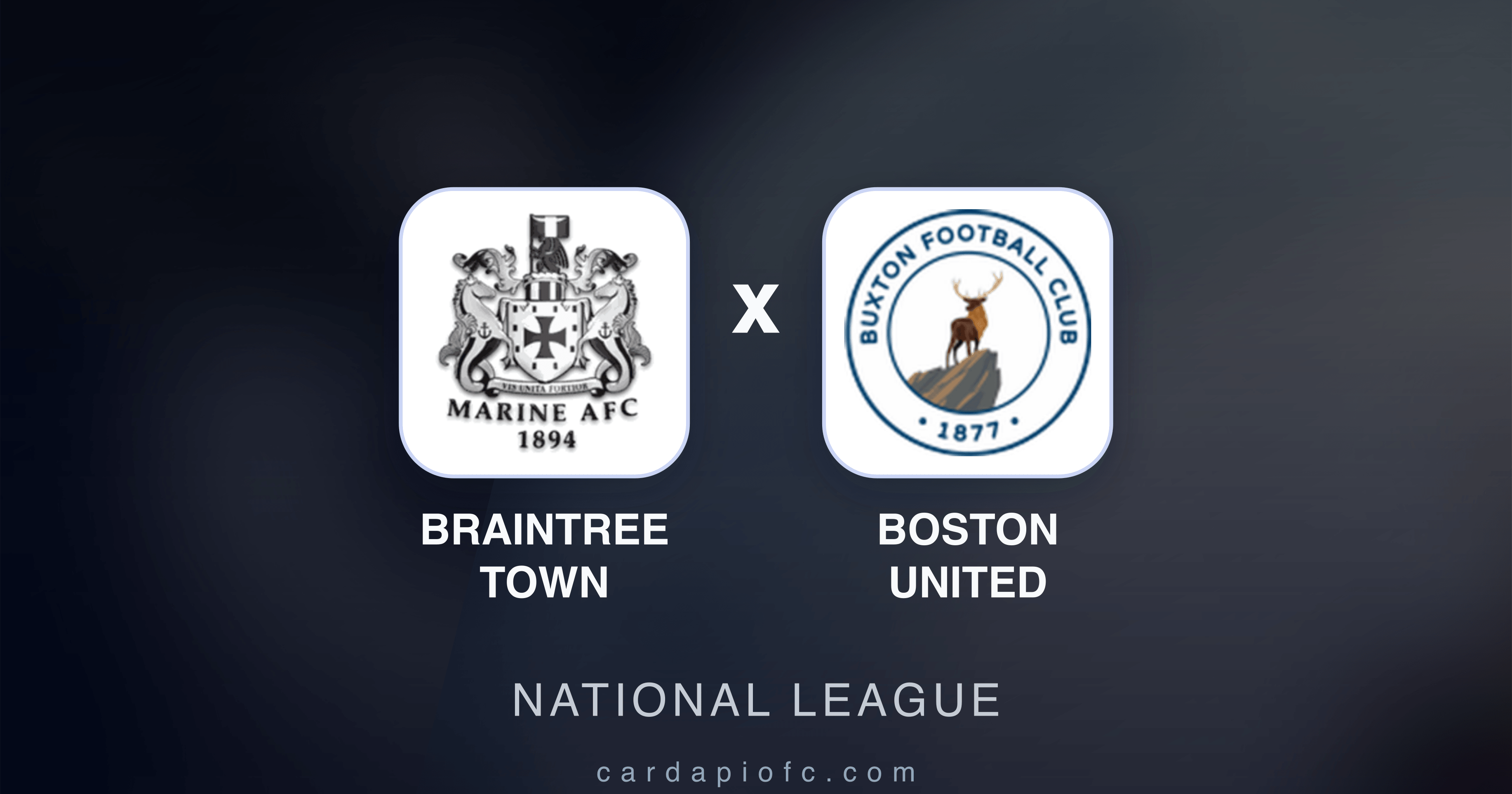 Prévia da transmissão de Braintree Town x Boston United (National League)