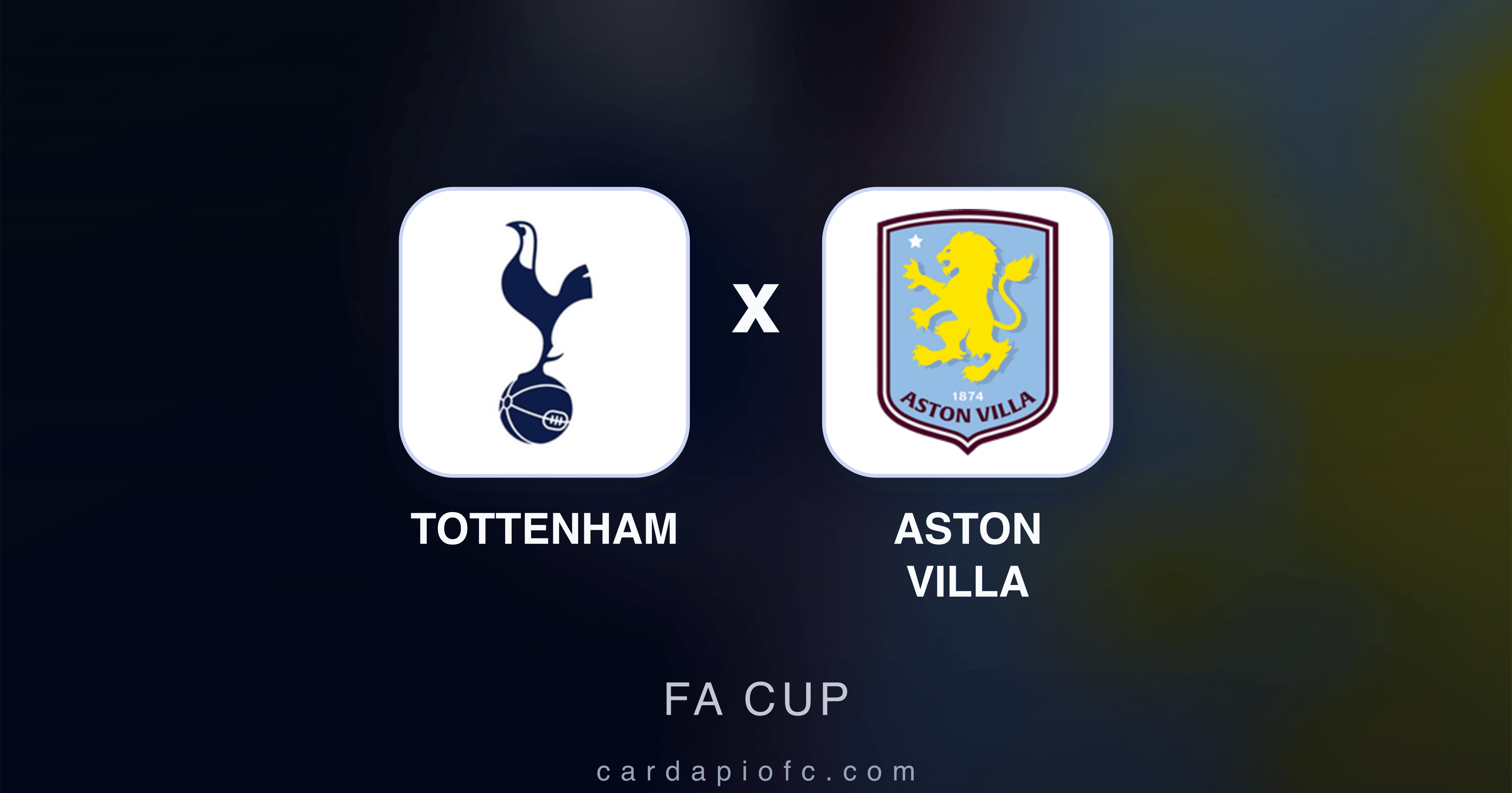 Prévia da transmissão de Tottenham x Aston Villa (FA Cup)