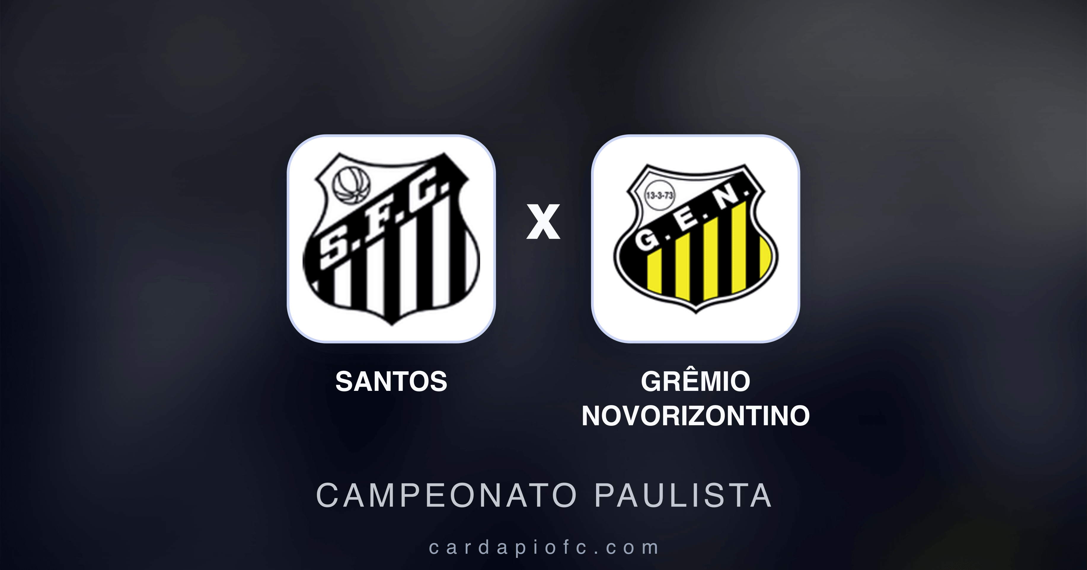 Prévia da transmissão de Santos x Grêmio Novorizontino (Campeonato Paulista)