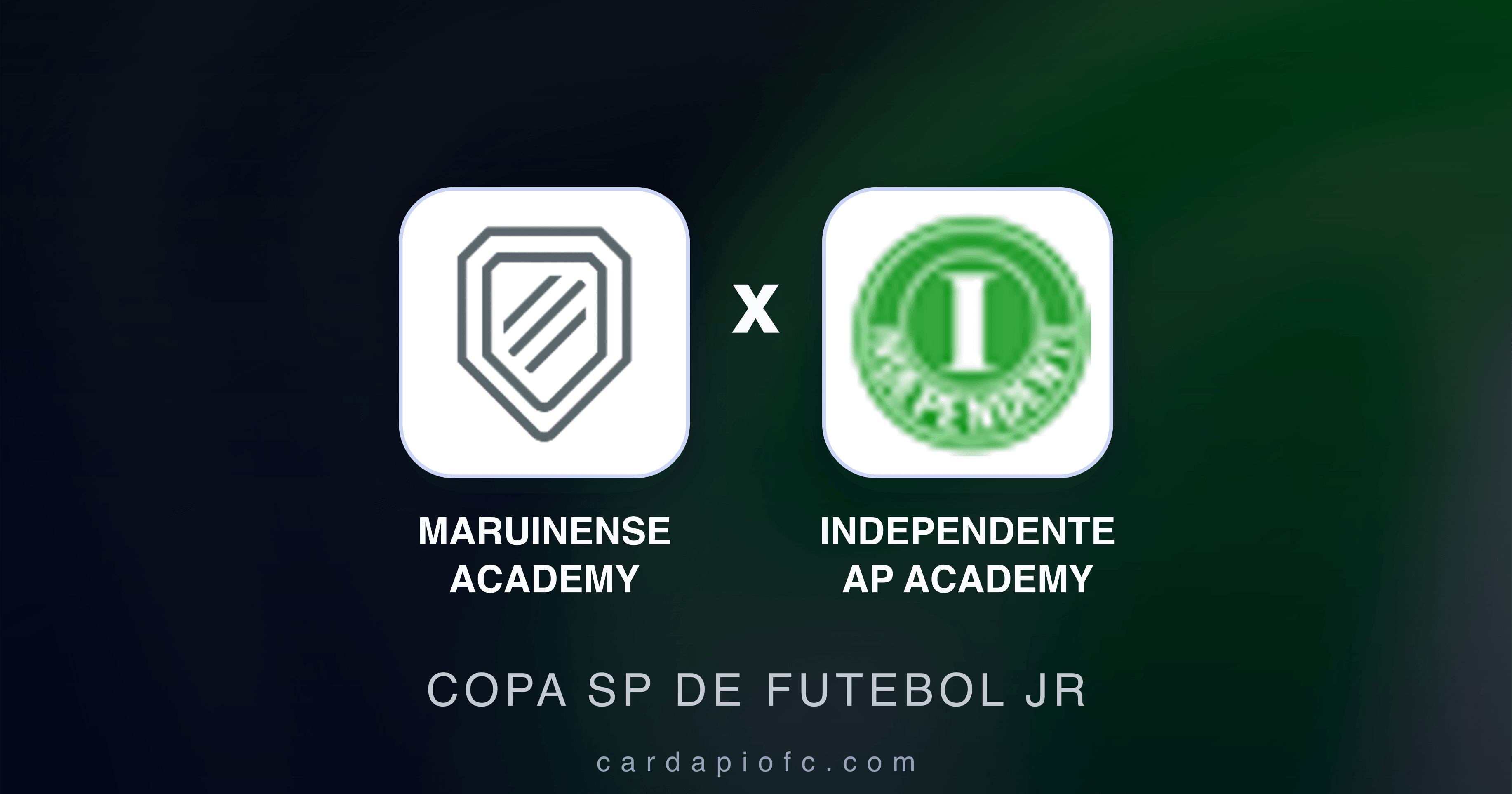 Prévia da transmissão de Maruinense Academy x Independente AP Academy (Copa SP de Futebol JR)