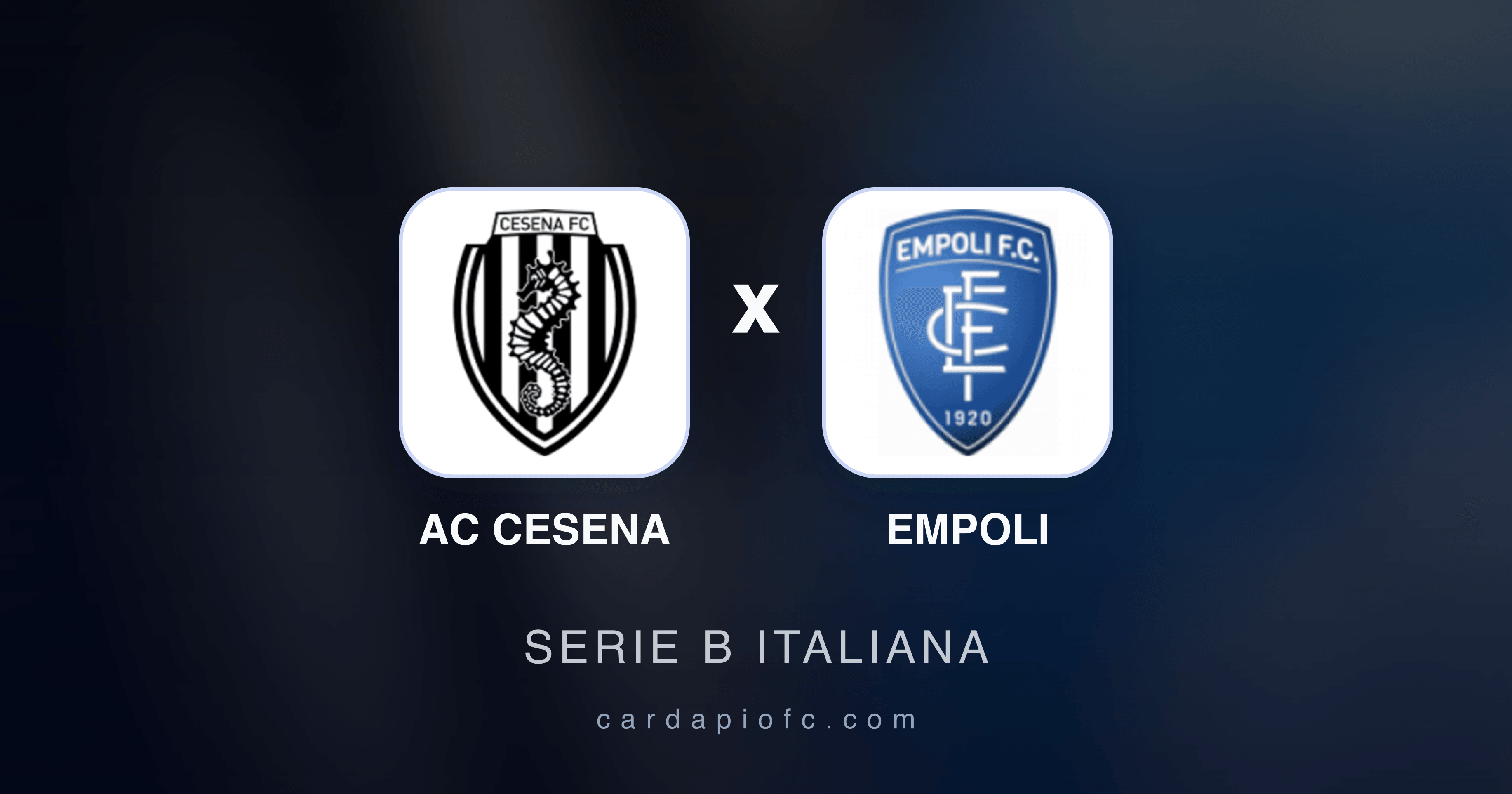 Prévia da transmissão de AC Cesena x Empoli (Serie B Italiana)