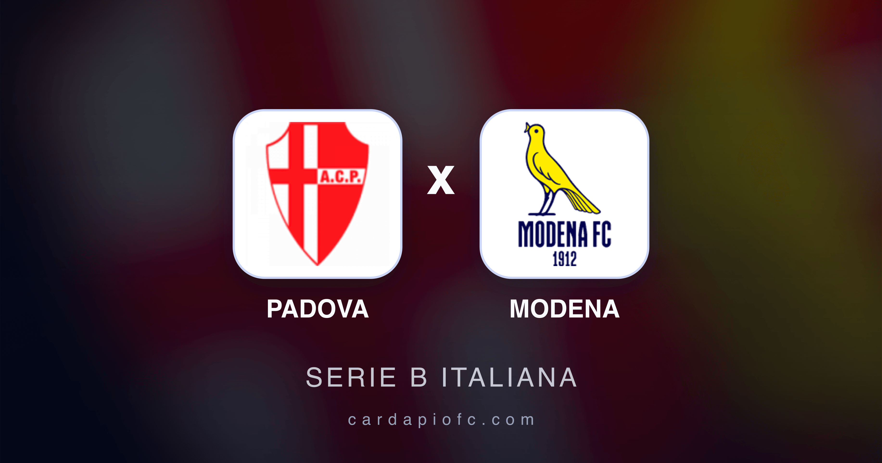 Prévia da transmissão de Padova x Modena (Serie B Italiana)
