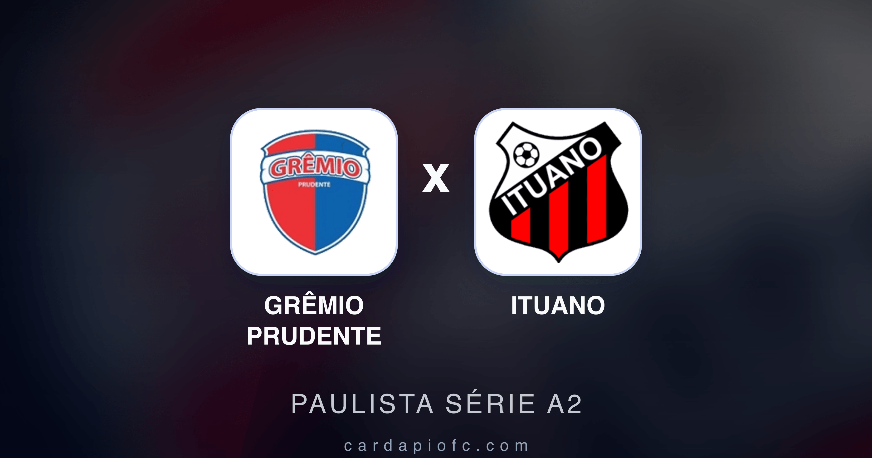 Prévia da transmissão de Grêmio Prudente x Ituano (Paulista Série A2)