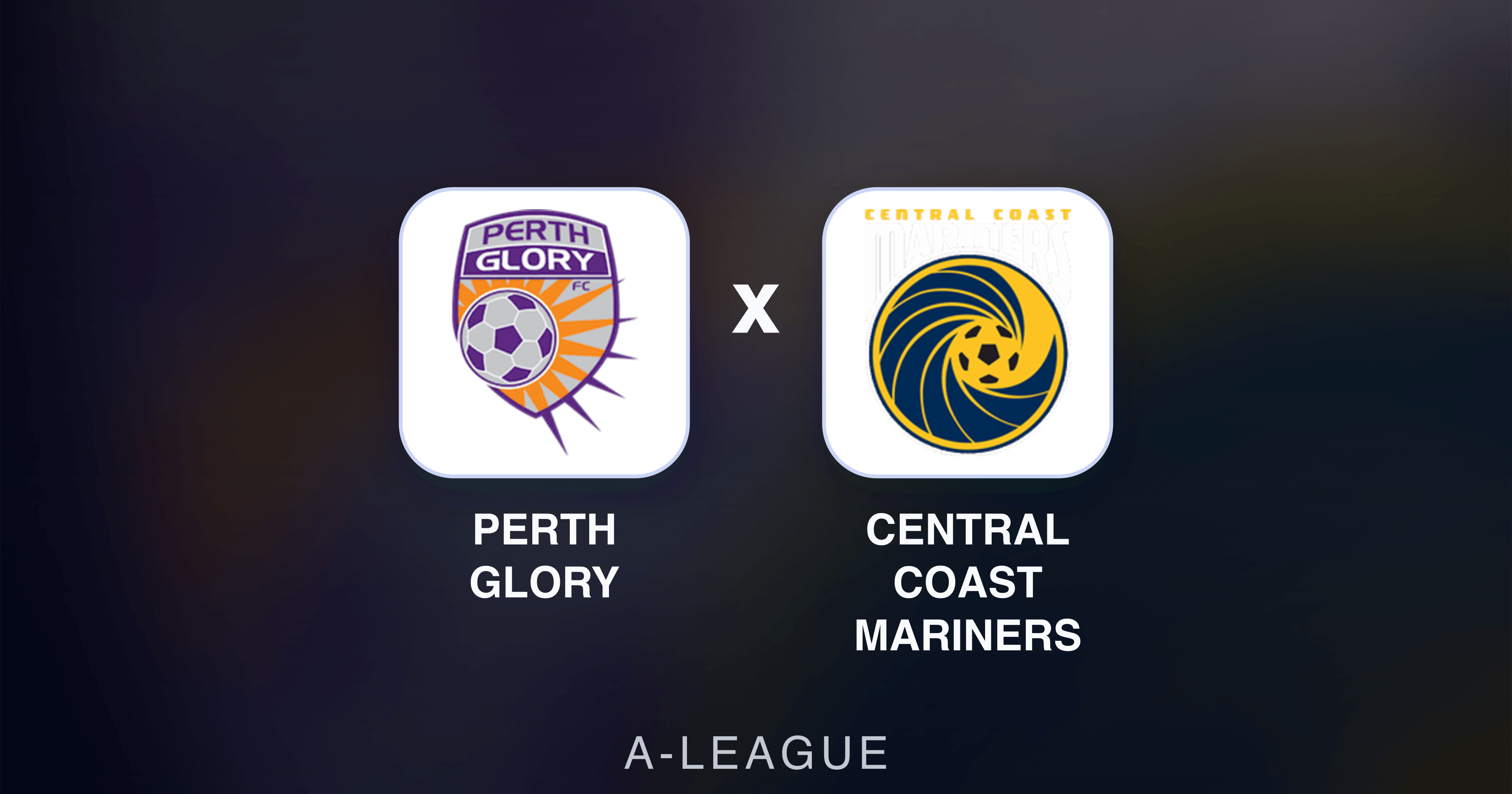 Prévia da transmissão de Perth Glory x Central Coast Mariners (A-League)