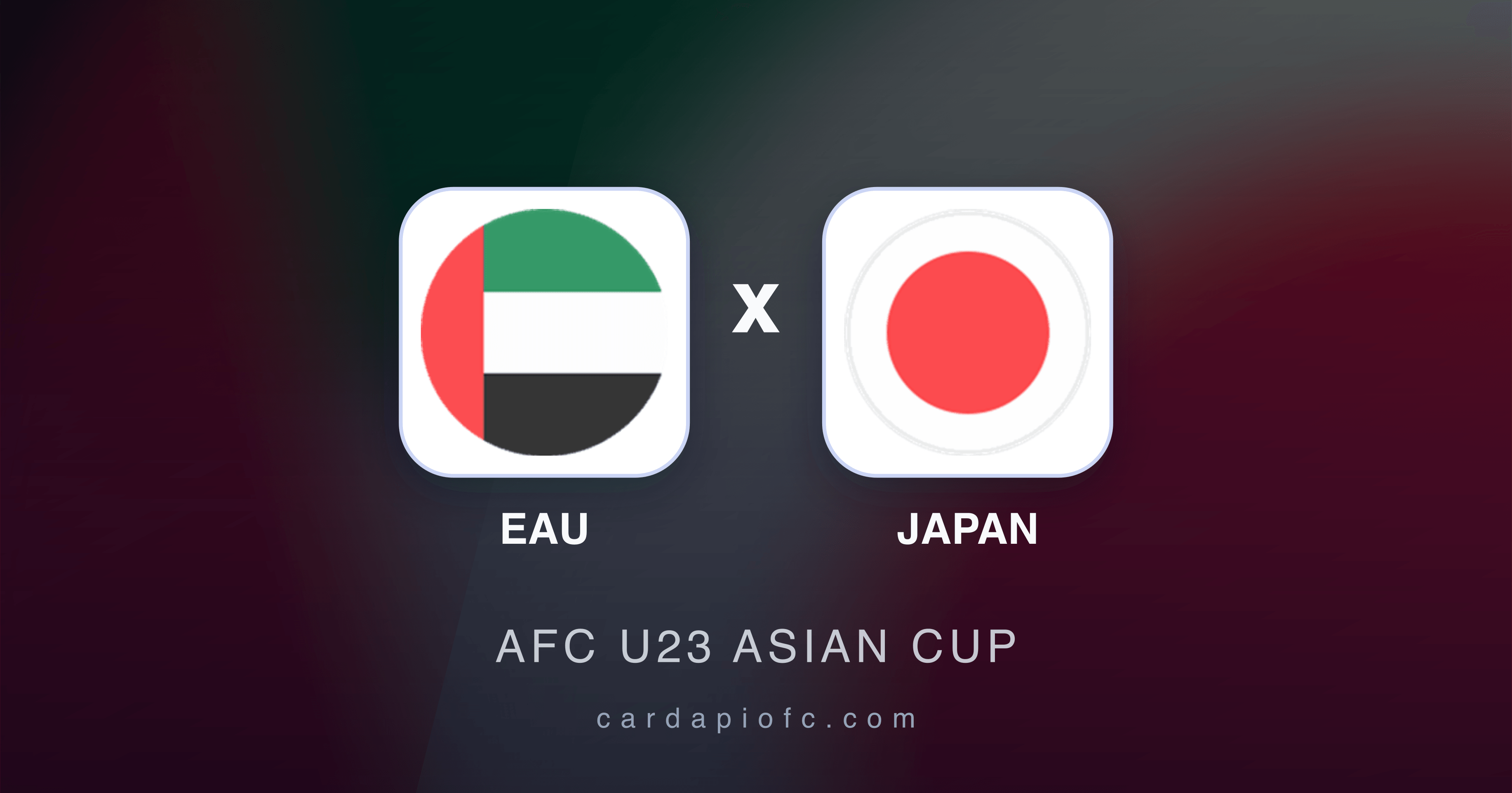 Prévia da transmissão de EAU x Japan (AFC U23 Asian Cup)