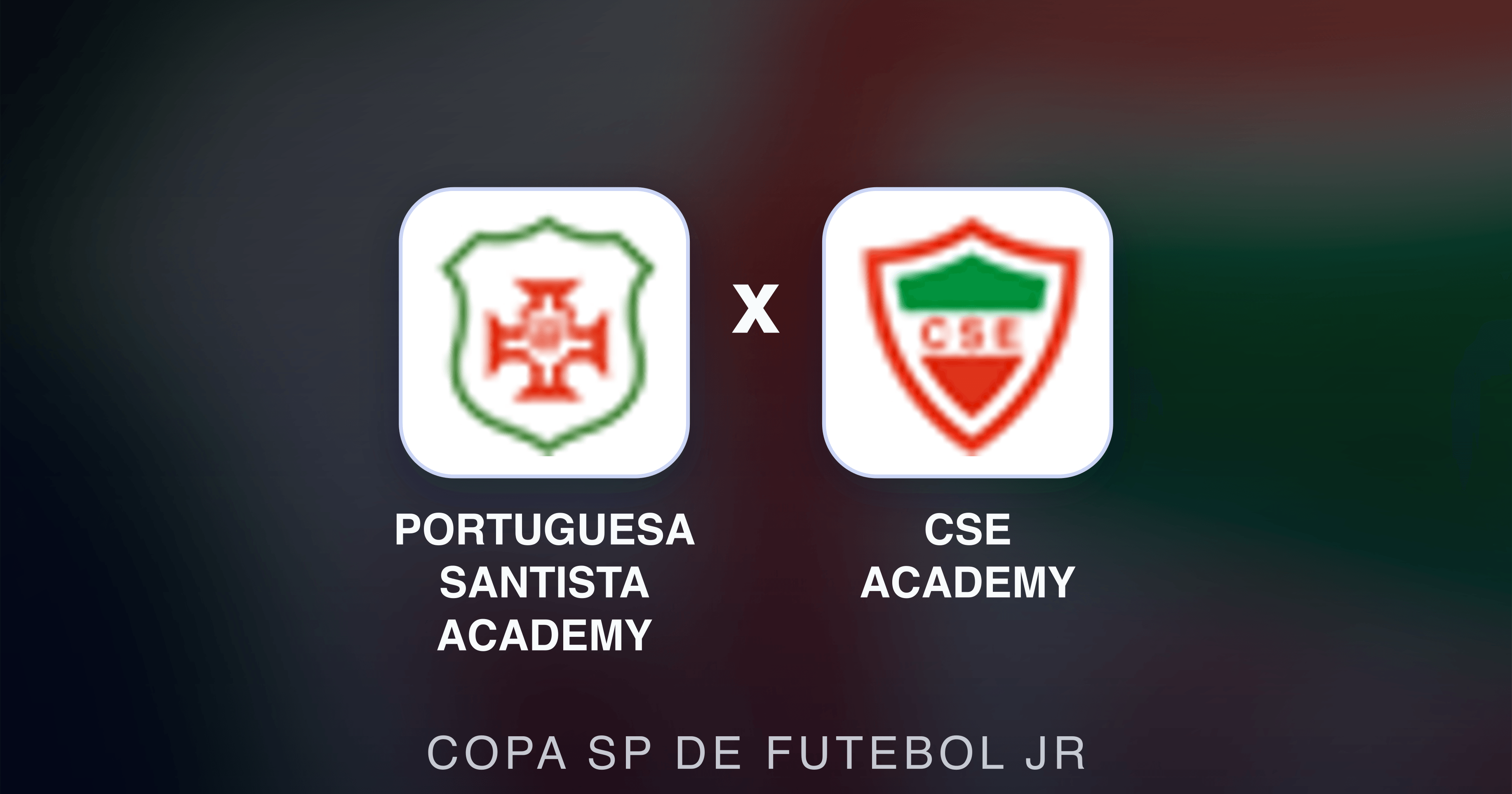 Prévia da transmissão de Portuguesa Santista Academy x CSE Academy (Copa SP de Futebol JR)