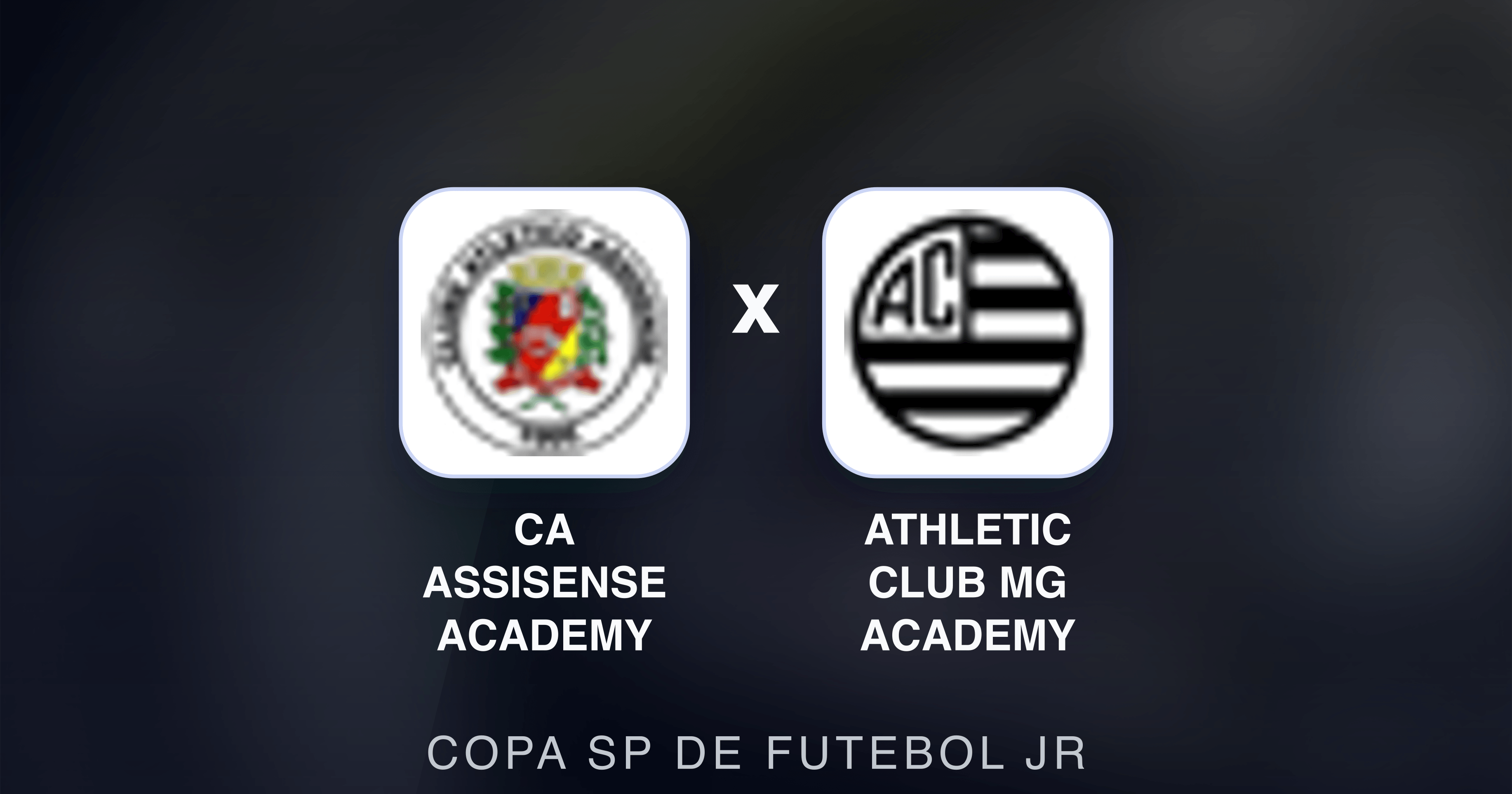 Prévia da transmissão de CA Assisense Academy x Athletic Club MG Academy (Copa SP de Futebol JR)