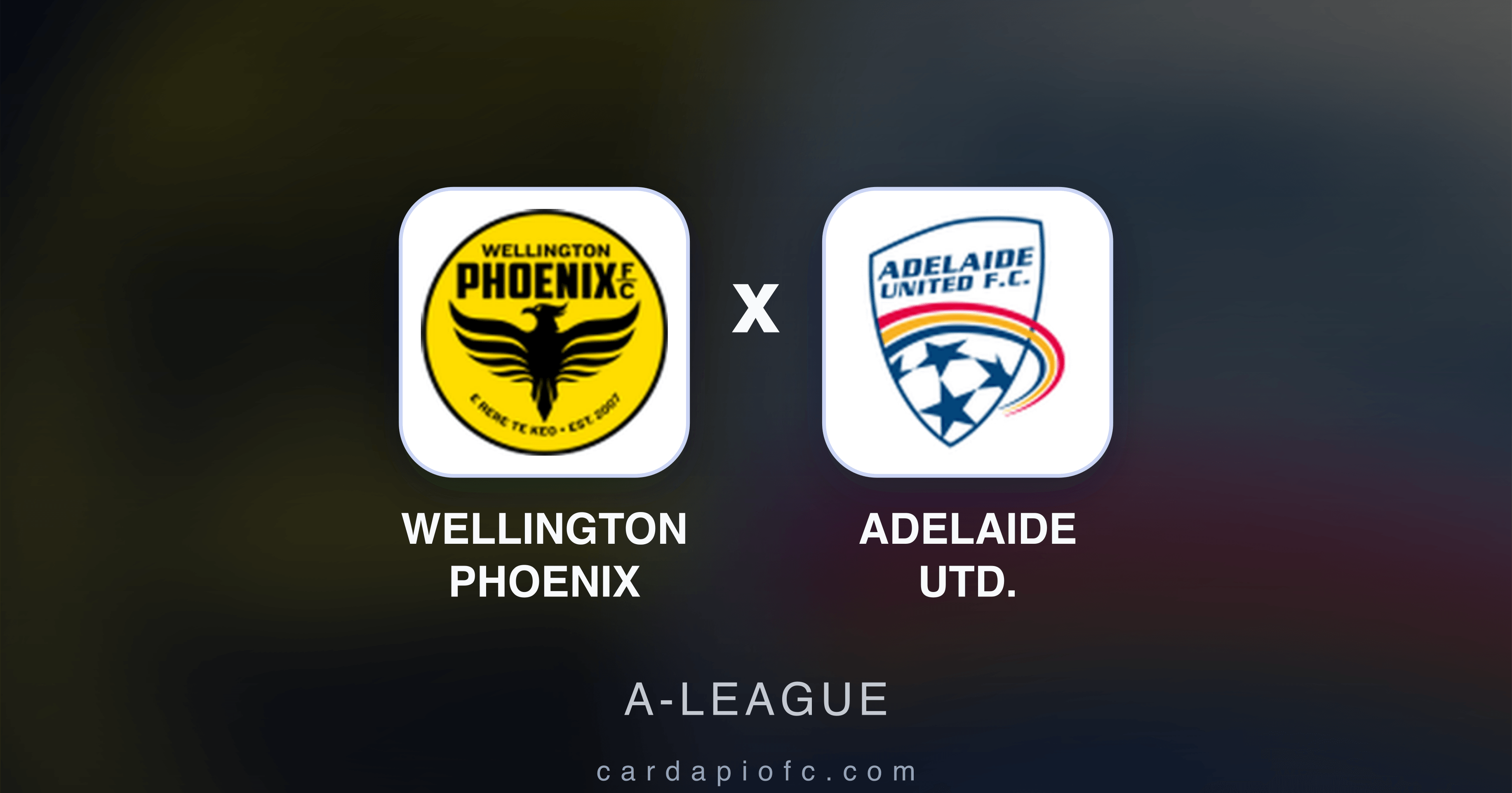 Prévia da transmissão de Wellington Phoenix x Adelaide Utd. (A-League)