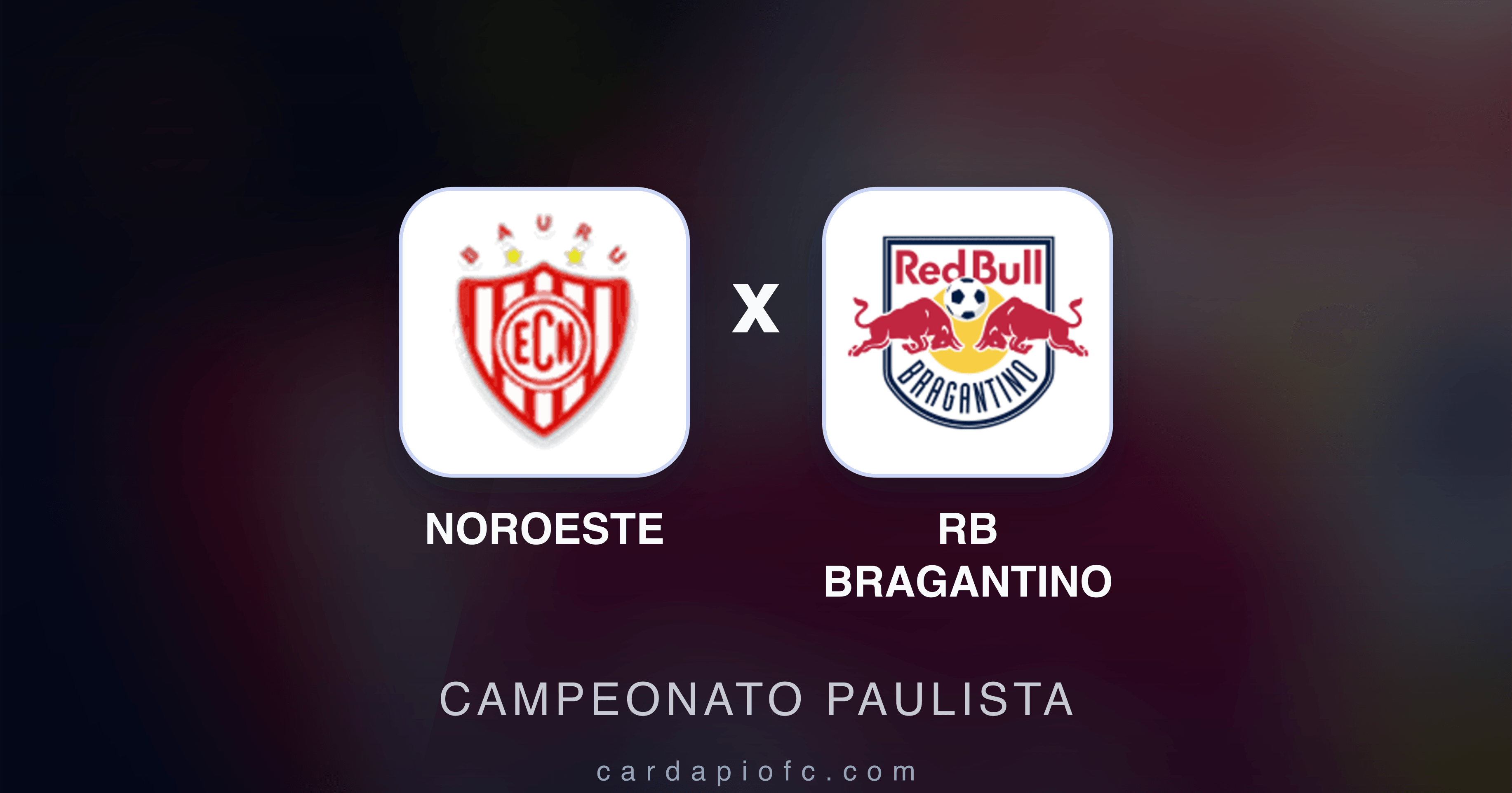 Prévia da transmissão de Noroeste x RB Bragantino (Campeonato Paulista)