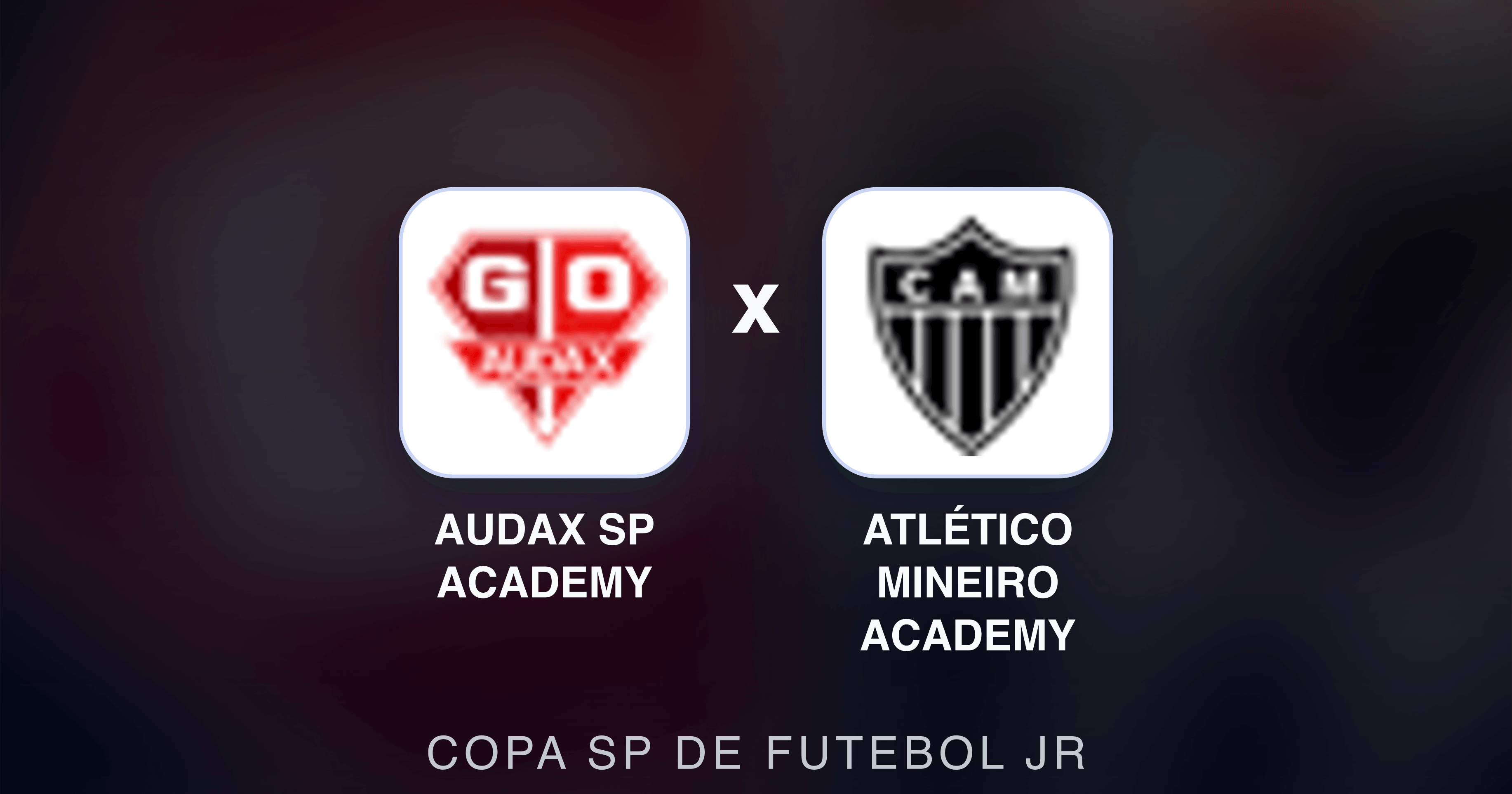 Prévia da transmissão de Audax SP Academy x Atlético Mineiro Academy (Copa SP de Futebol JR)