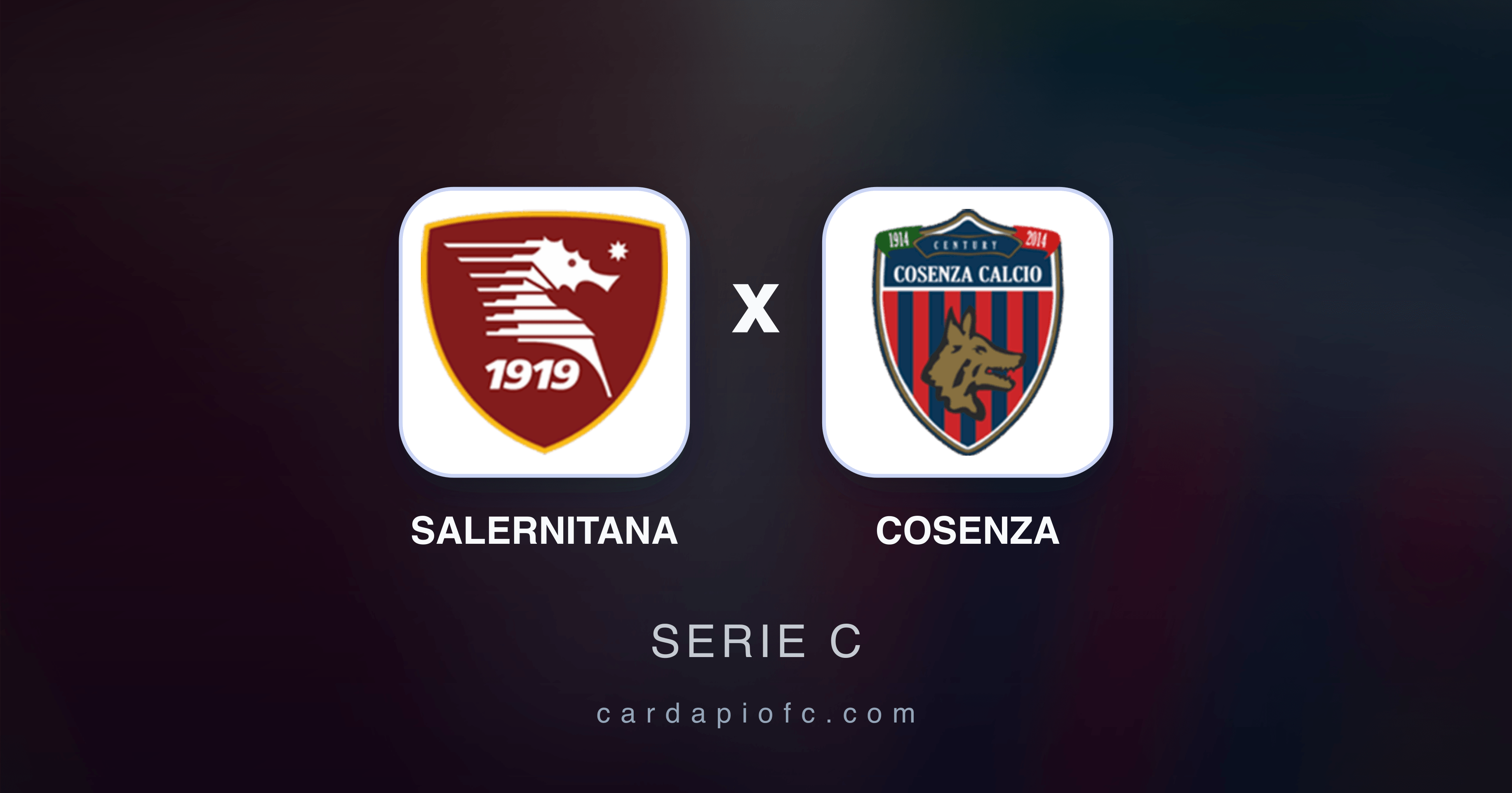 Prévia da transmissão de Salernitana x Cosenza (Serie C)