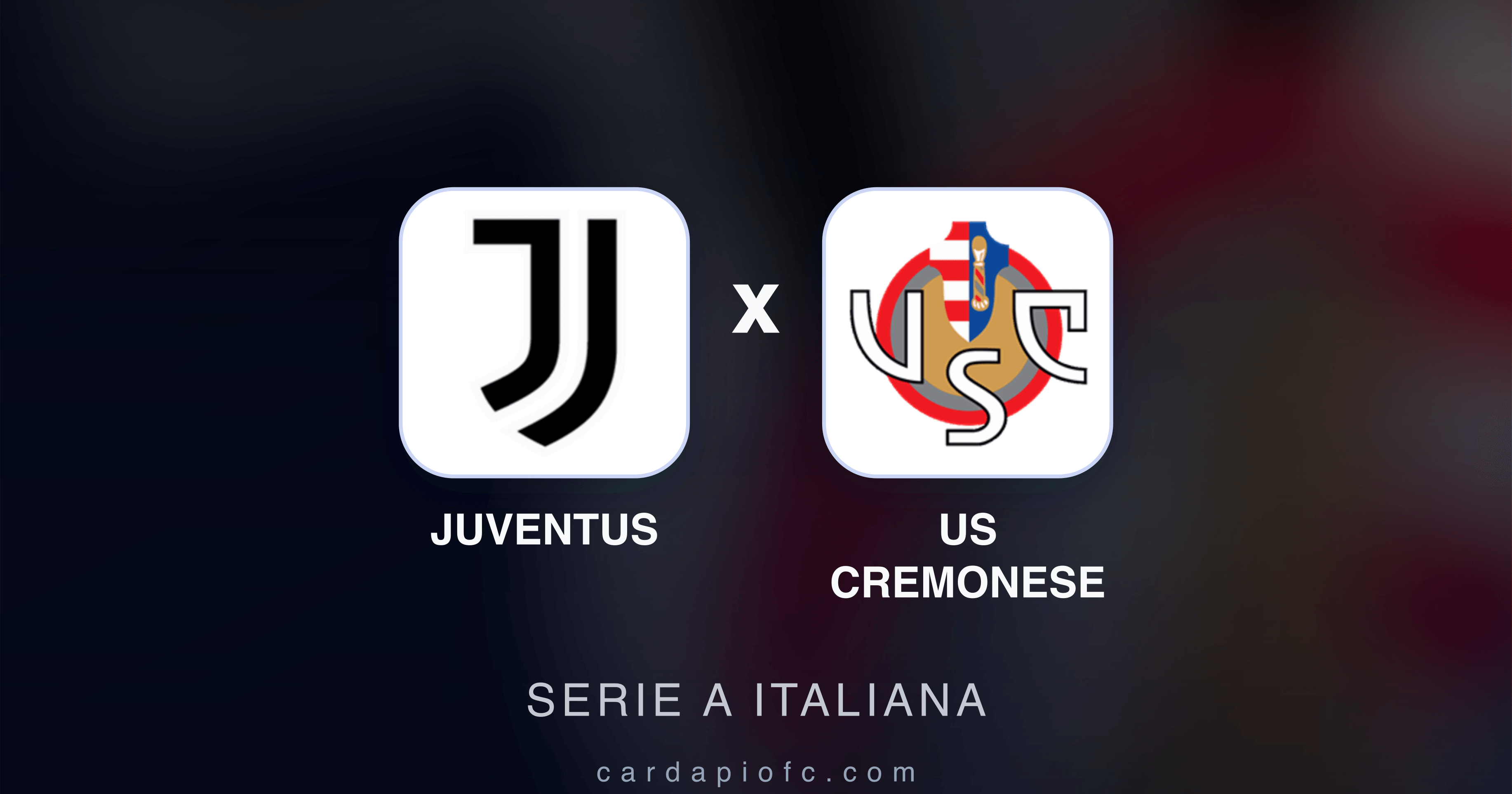 Prévia da transmissão de Juventus x US Cremonese (Serie A Italiana)