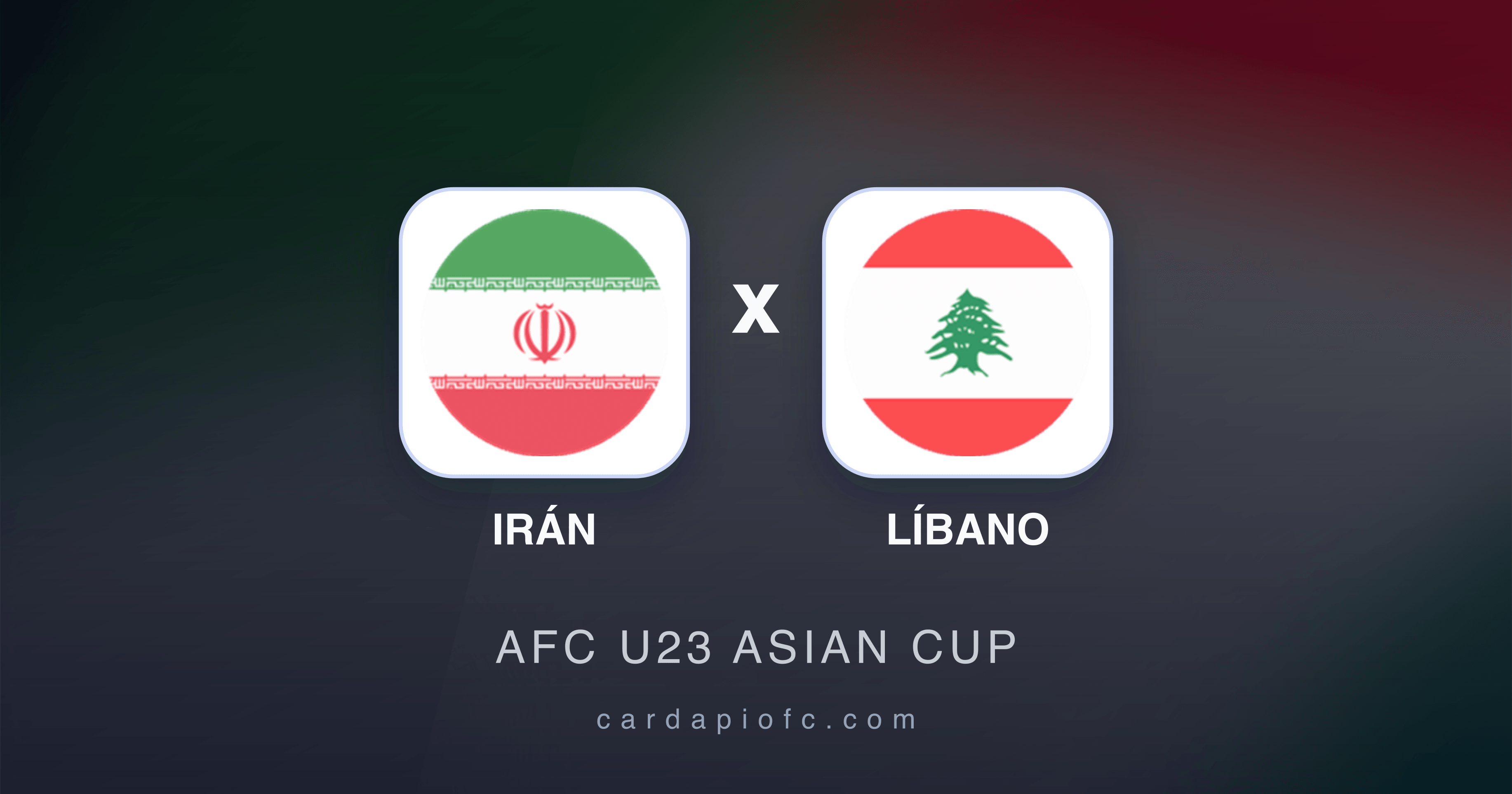 Prévia da transmissão de Irán x Líbano (AFC U23 Asian Cup)
