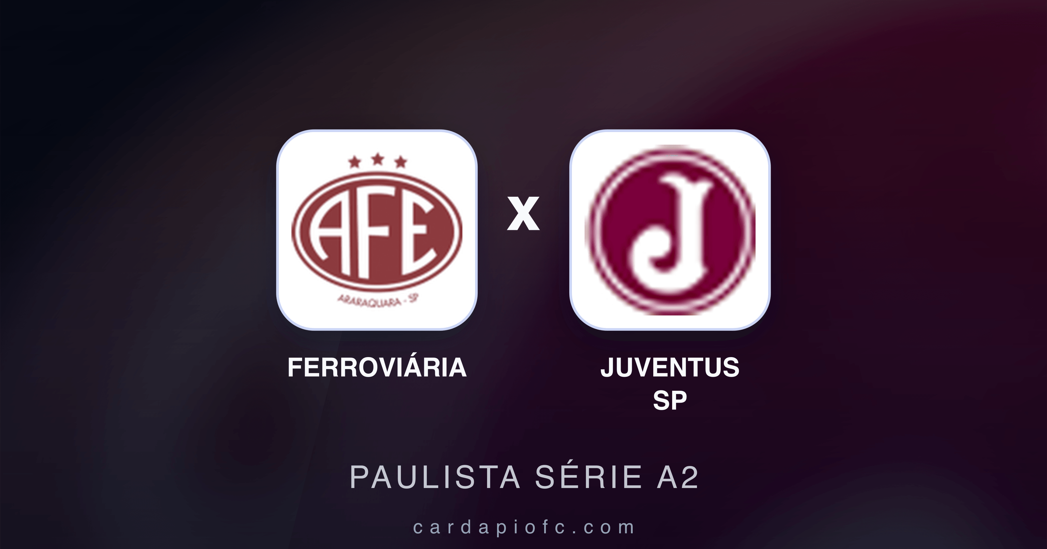 Prévia da transmissão de Ferroviária x Juventus SP (Paulista Série A2)