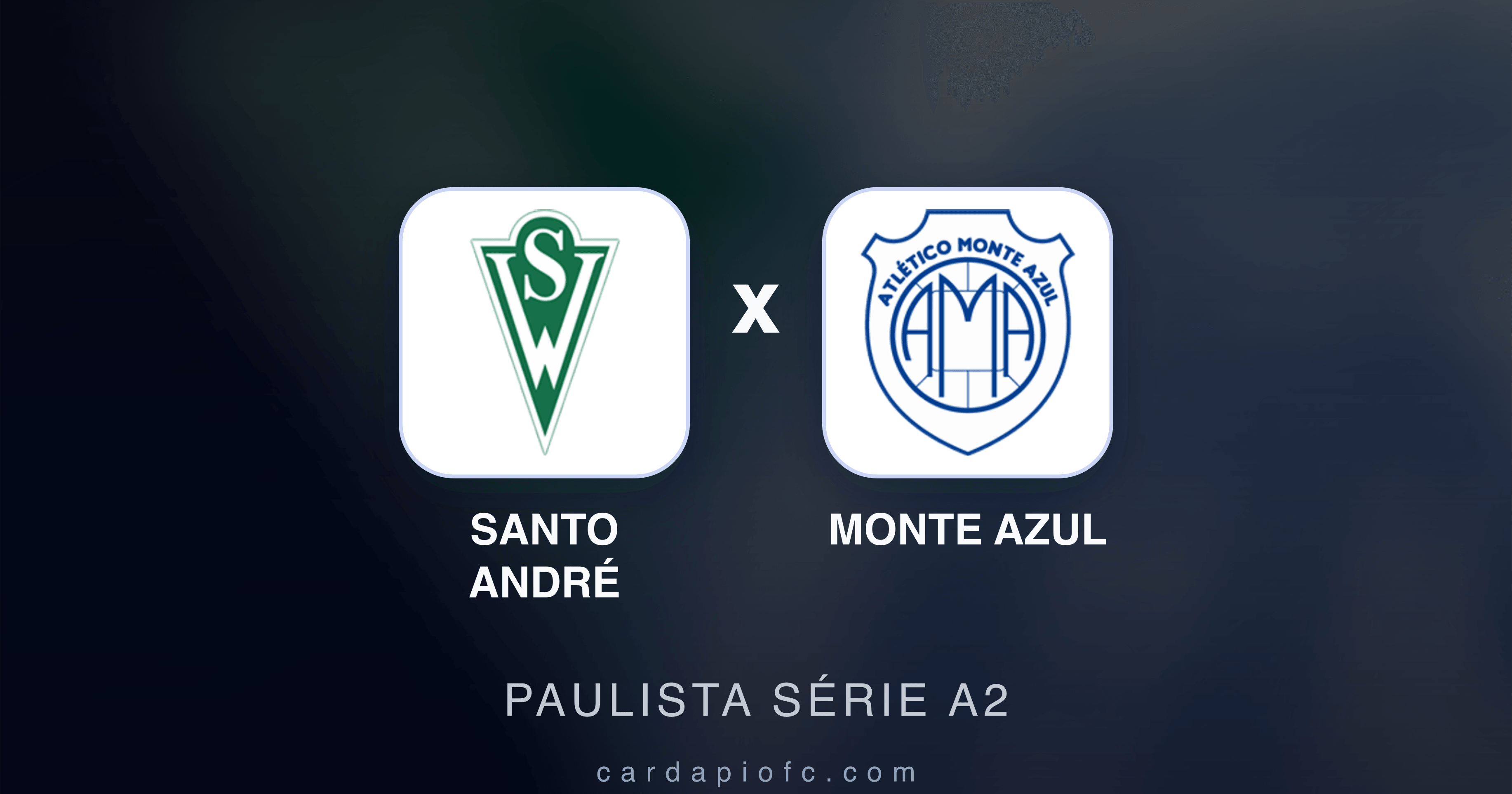 Prévia da transmissão de Santo André x Monte Azul (Paulista Série A2)