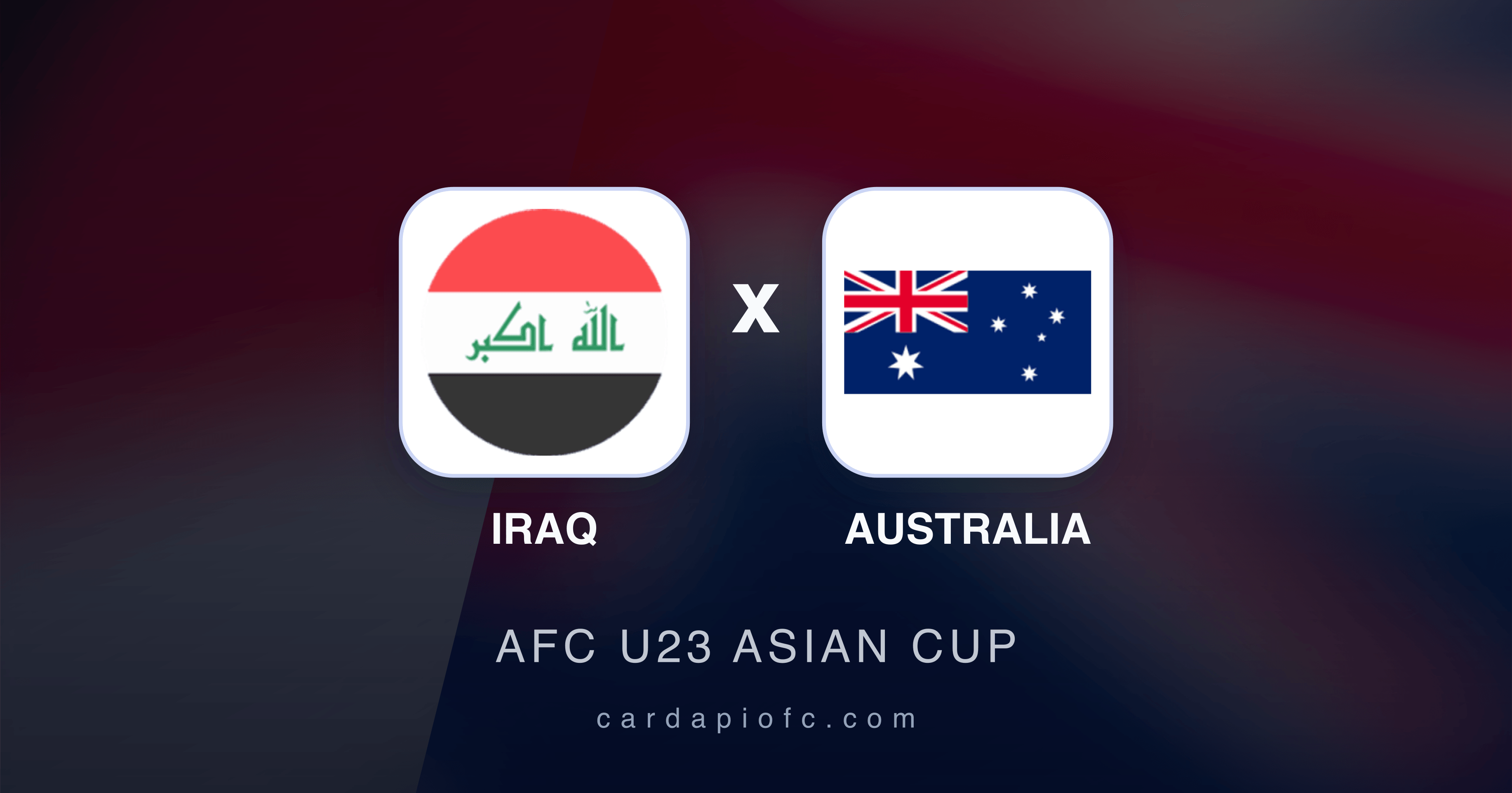 Prévia da transmissão de Iraq x Australia (AFC U23 Asian Cup)