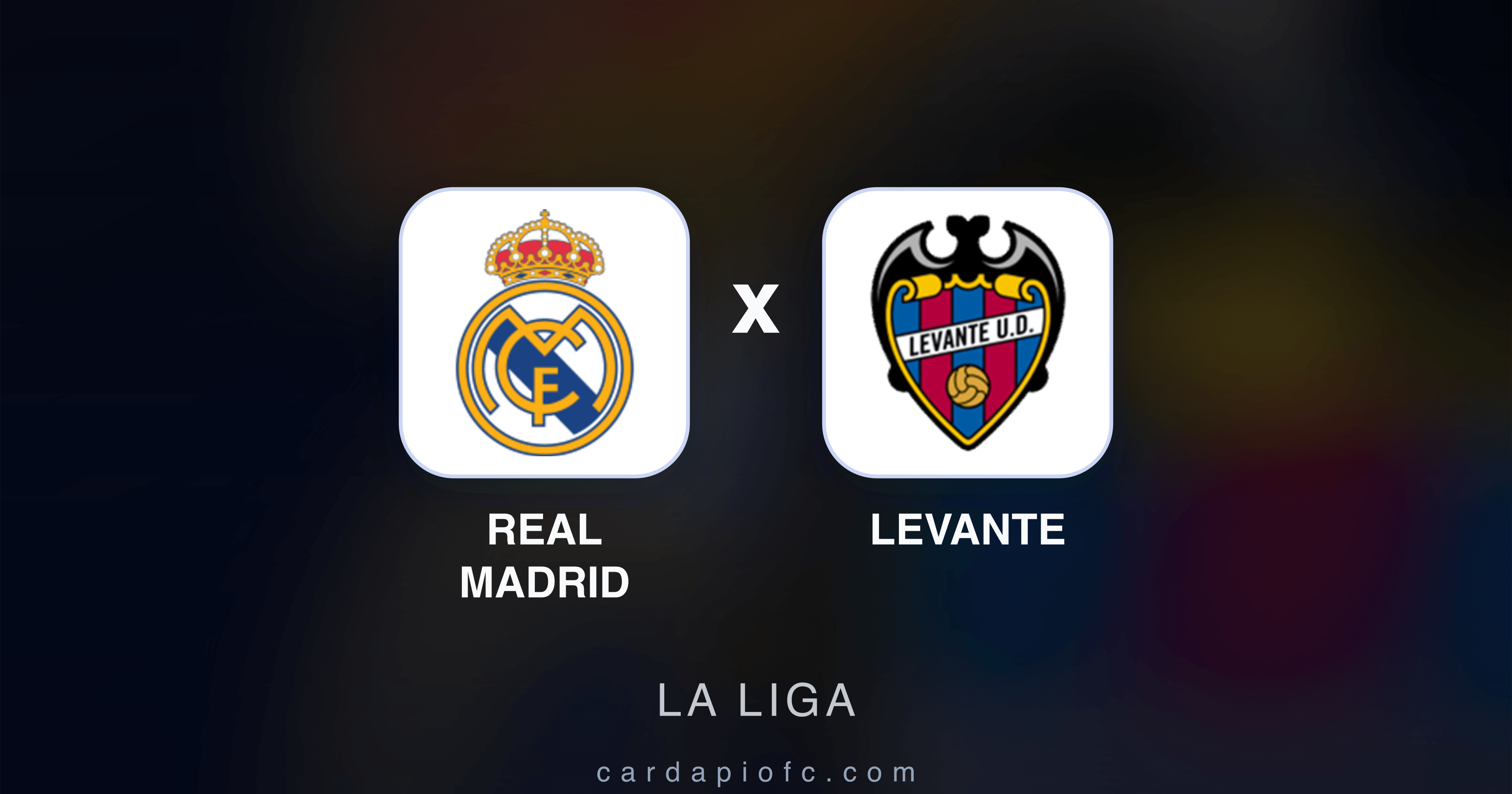 Prévia da transmissão de Real Madrid x Levante (La Liga)
