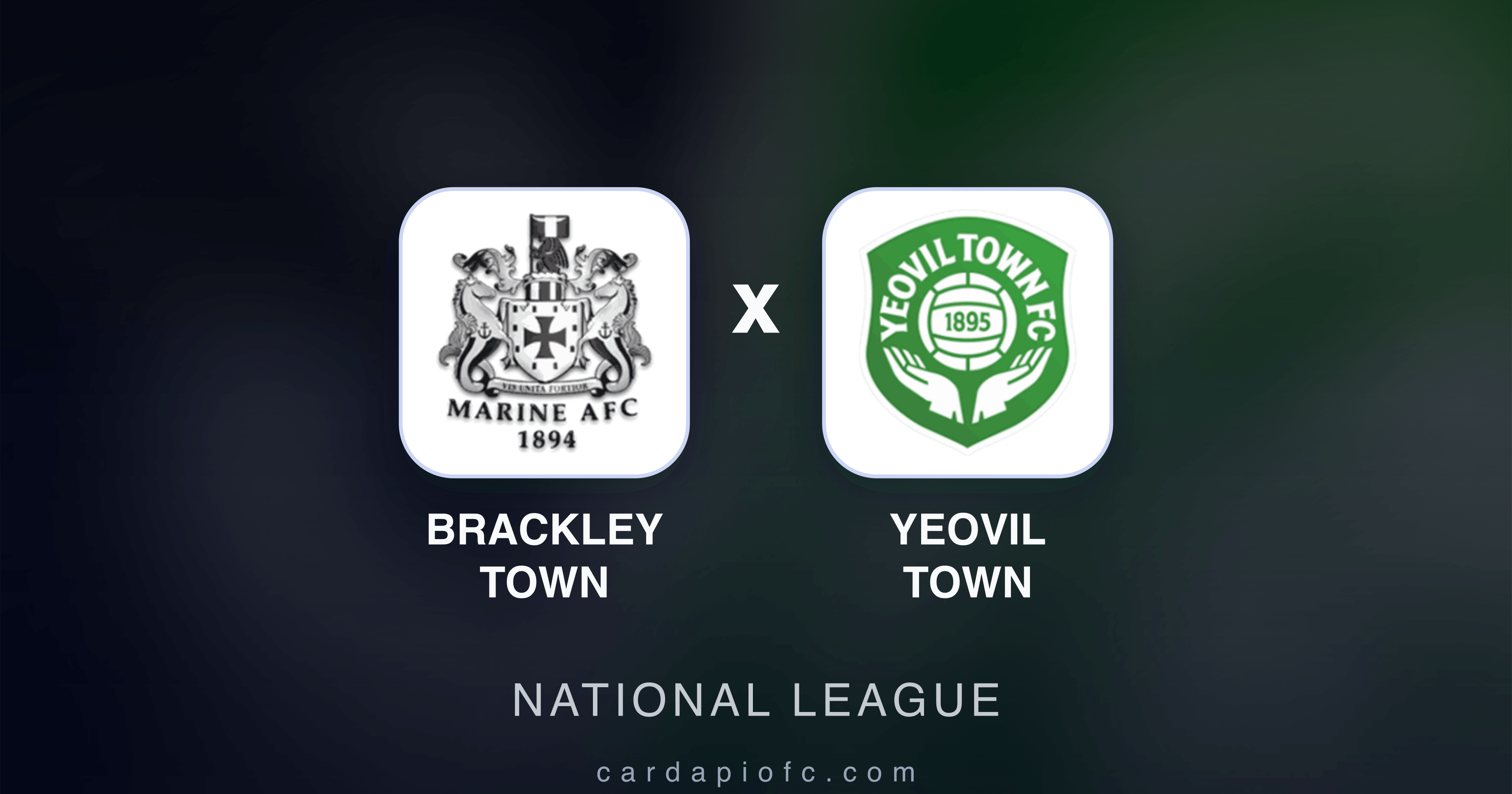 Prévia da transmissão de Brackley Town x Yeovil Town (National League)