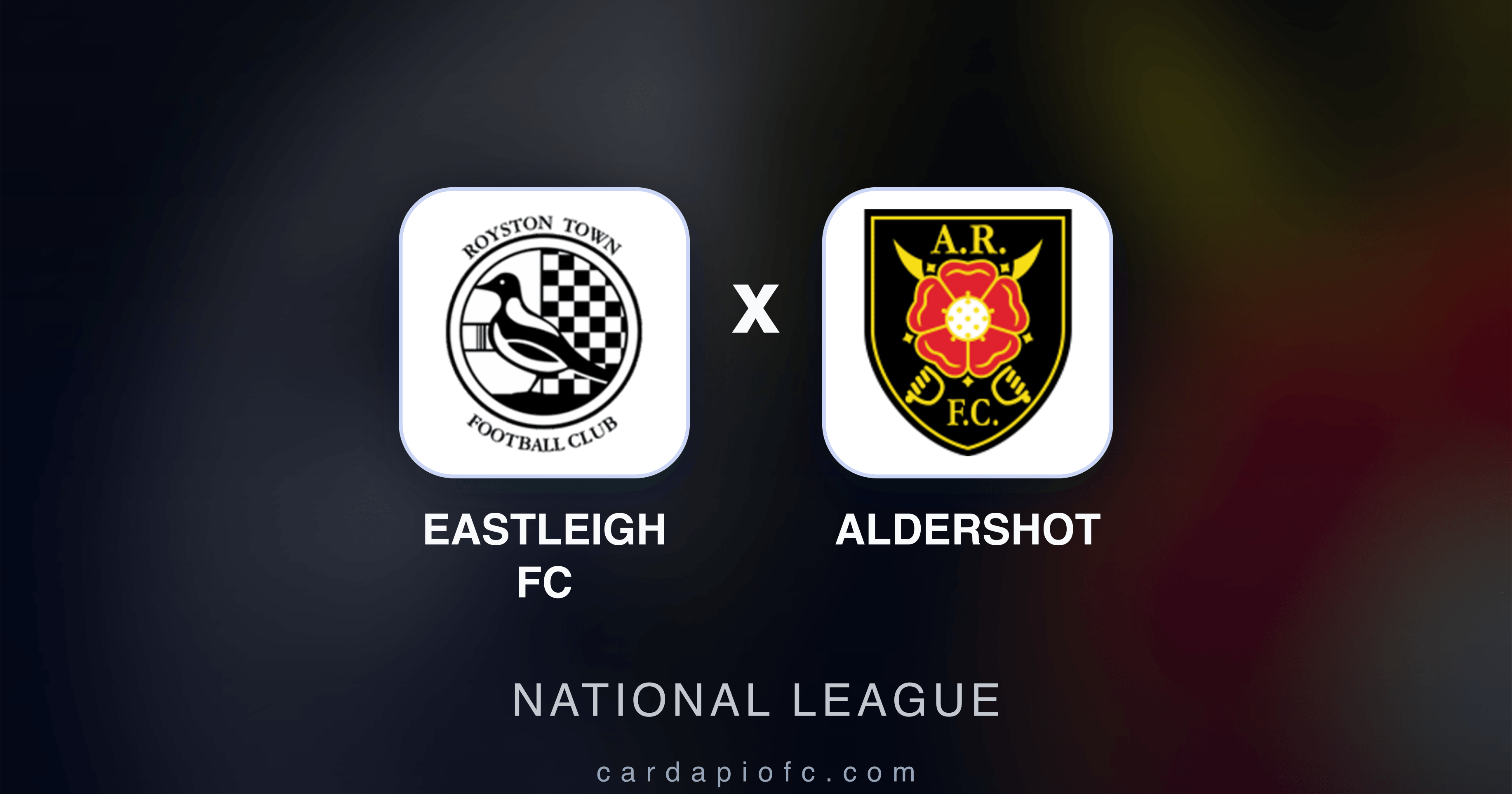 Prévia da transmissão de Eastleigh FC x Aldershot (National League)