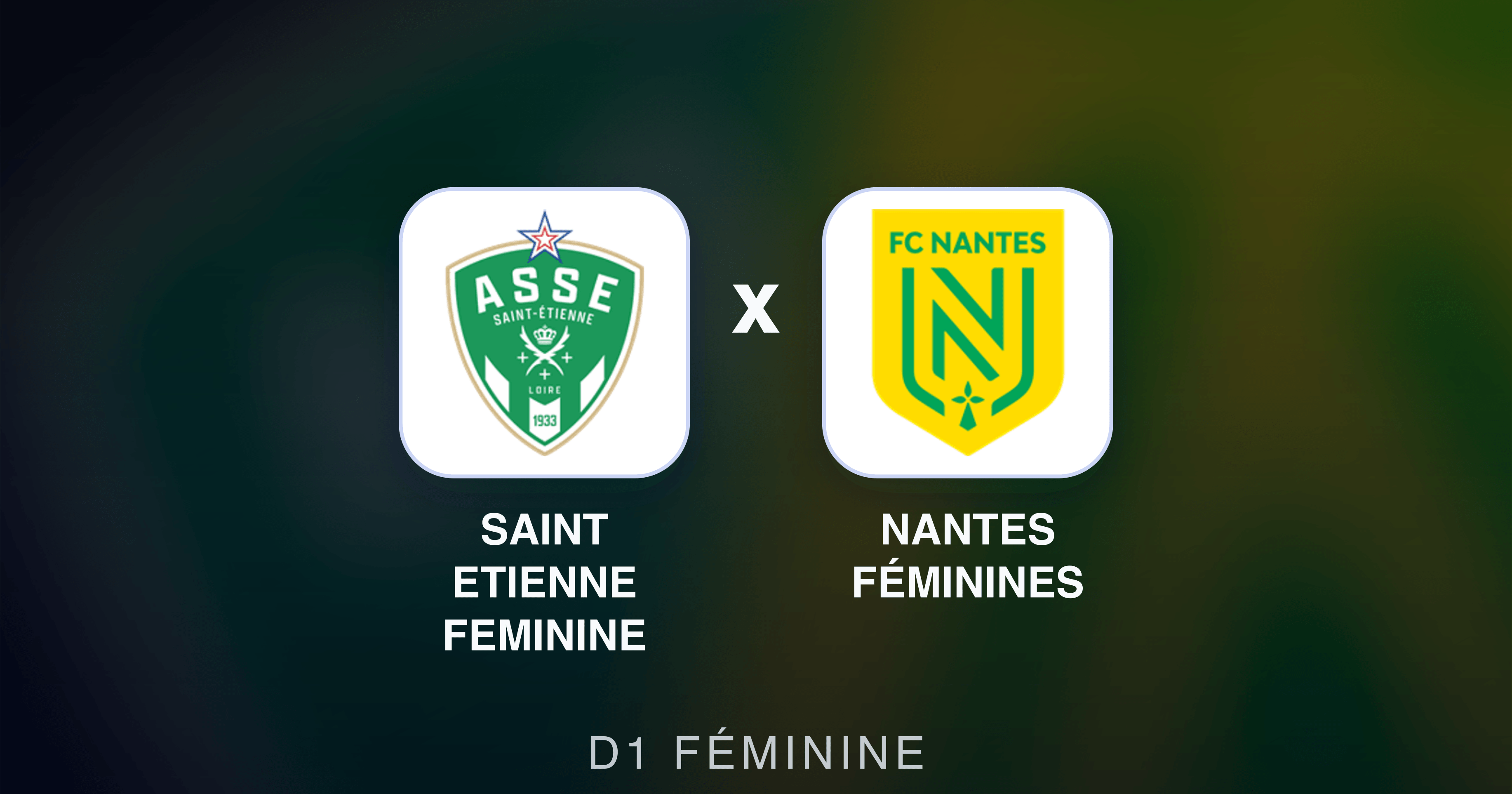Prévia da transmissão de Saint Etienne Feminine x Nantes Féminines (D1 Féminine)