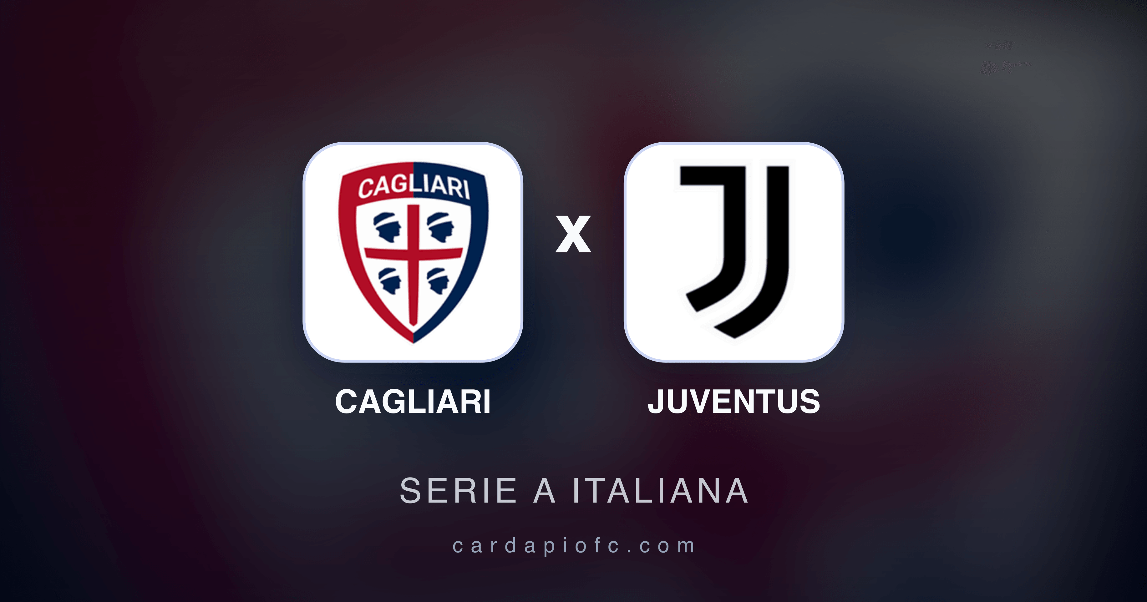 Prévia da transmissão de Cagliari x Juventus (Serie A Italiana)