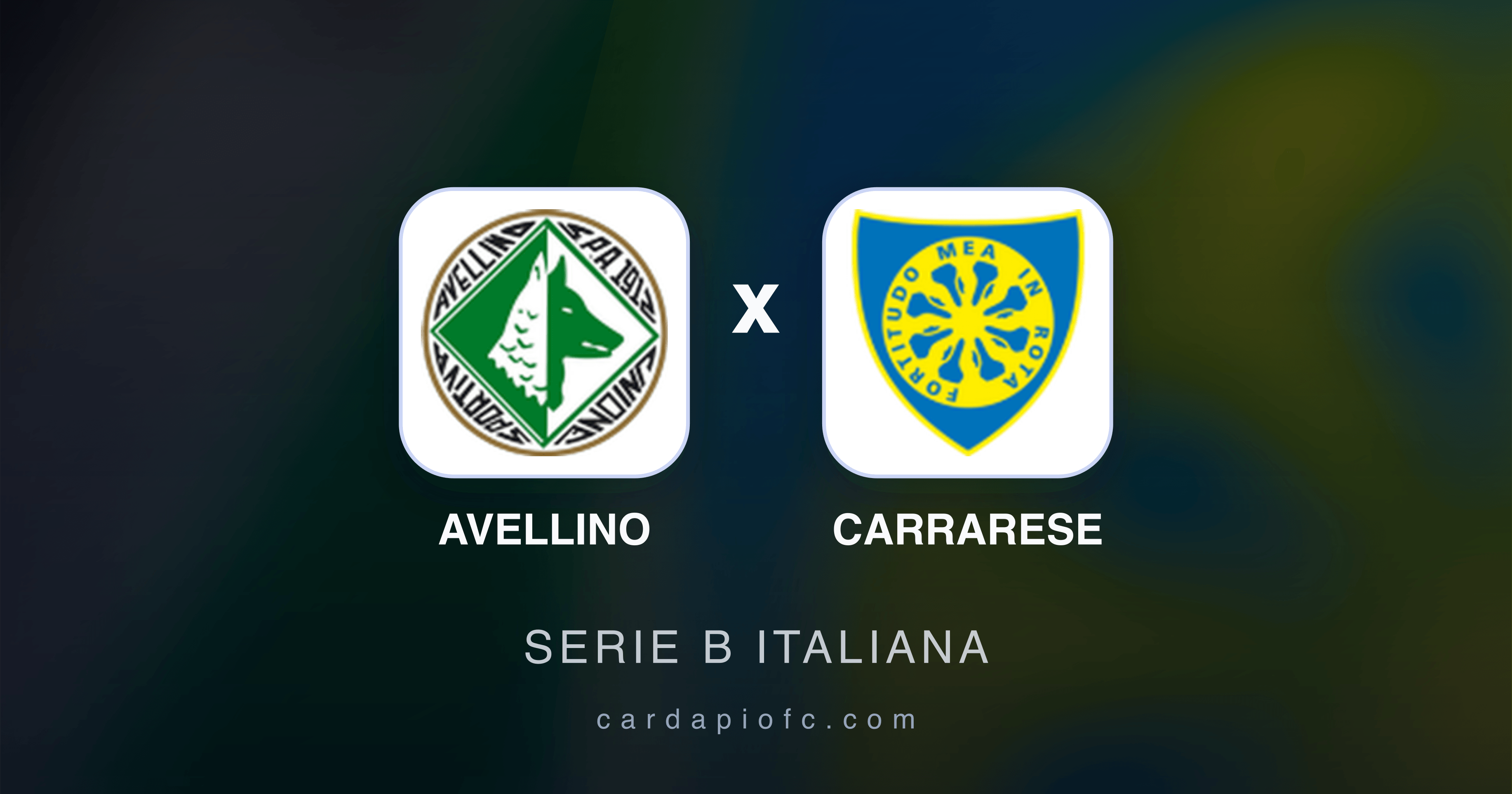 Prévia da transmissão de Avellino x Carrarese (Serie B Italiana)