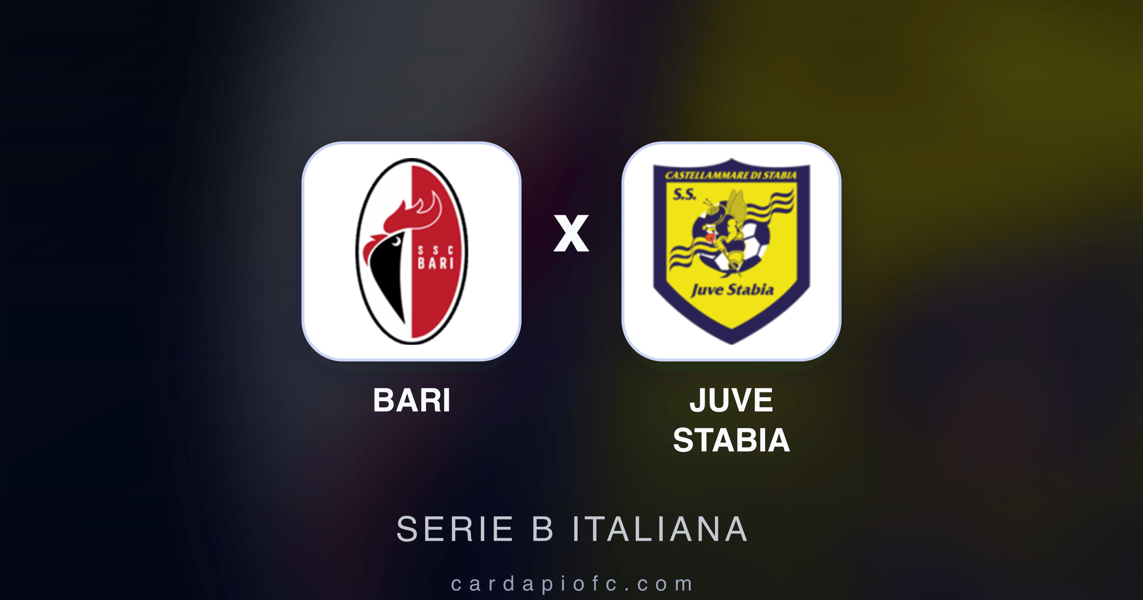 Prévia da transmissão de Bari x Juve Stabia (Serie B Italiana)