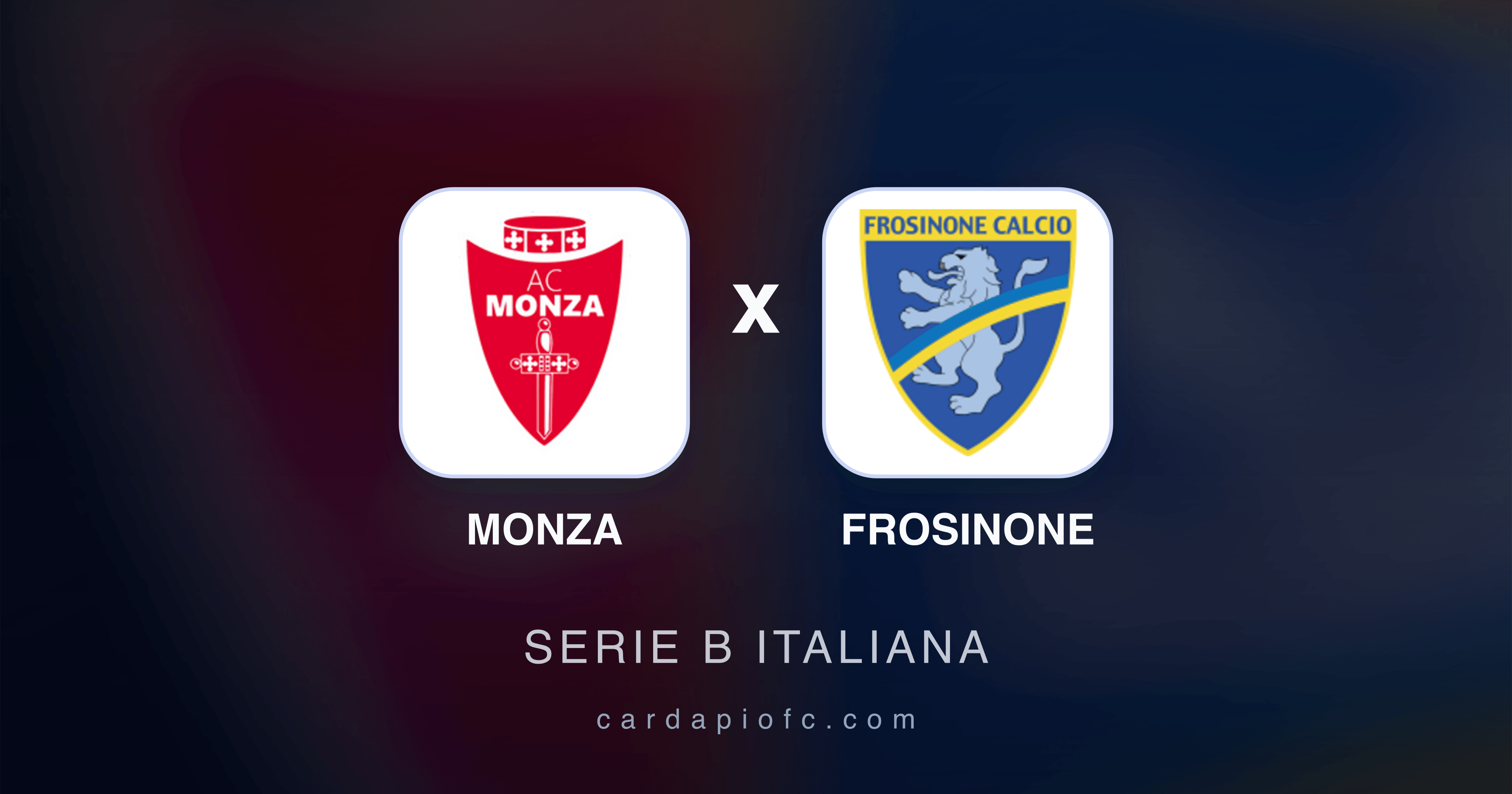Prévia da transmissão de Monza x Frosinone (Serie B Italiana)