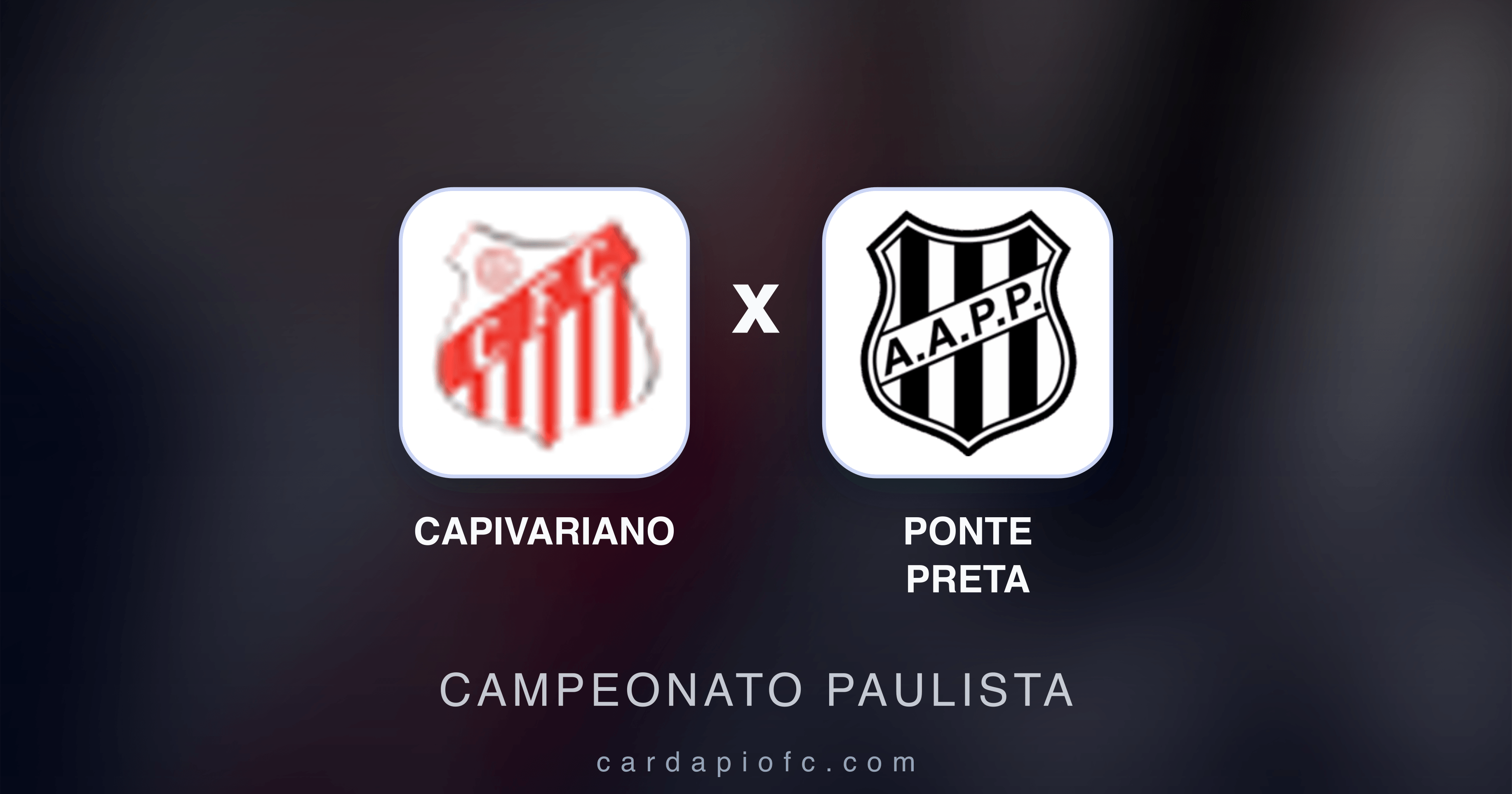 Prévia da transmissão de Capivariano x Ponte Preta (Campeonato Paulista)