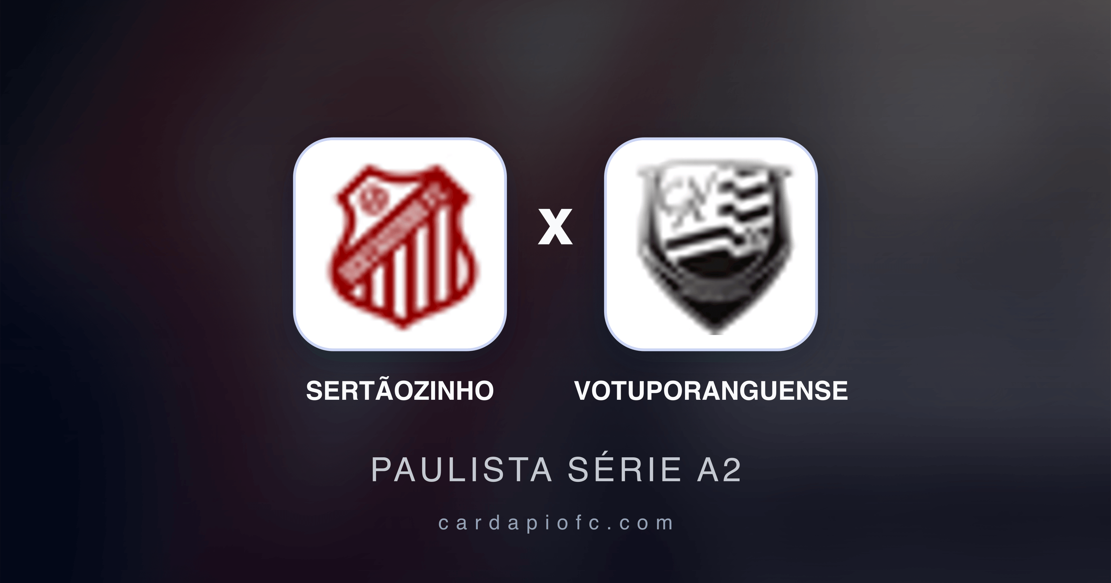 Prévia da transmissão de Sertãozinho x Votuporanguense (Paulista Série A2)