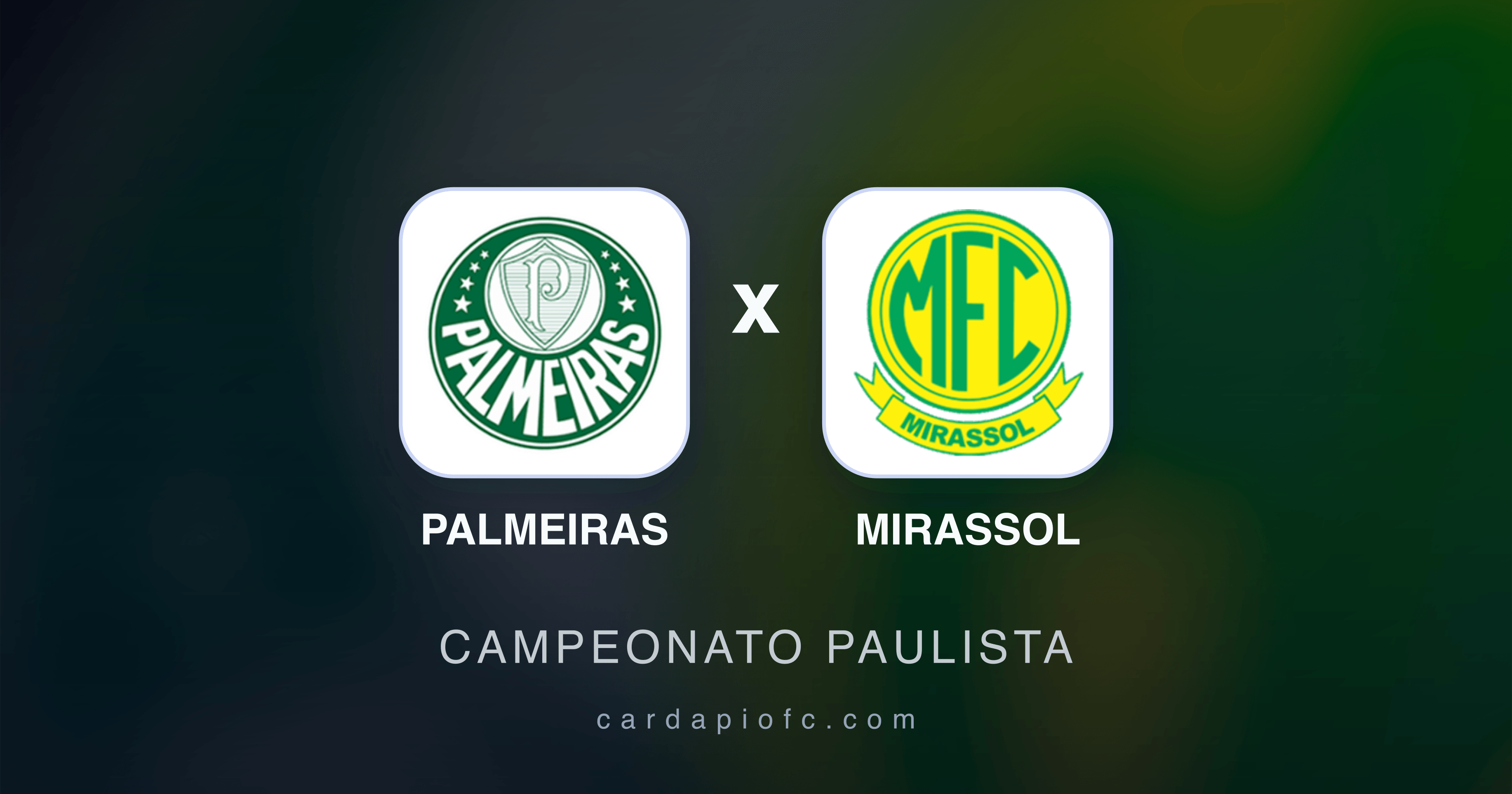 Prévia da transmissão de Palmeiras x Mirassol (Campeonato Paulista)