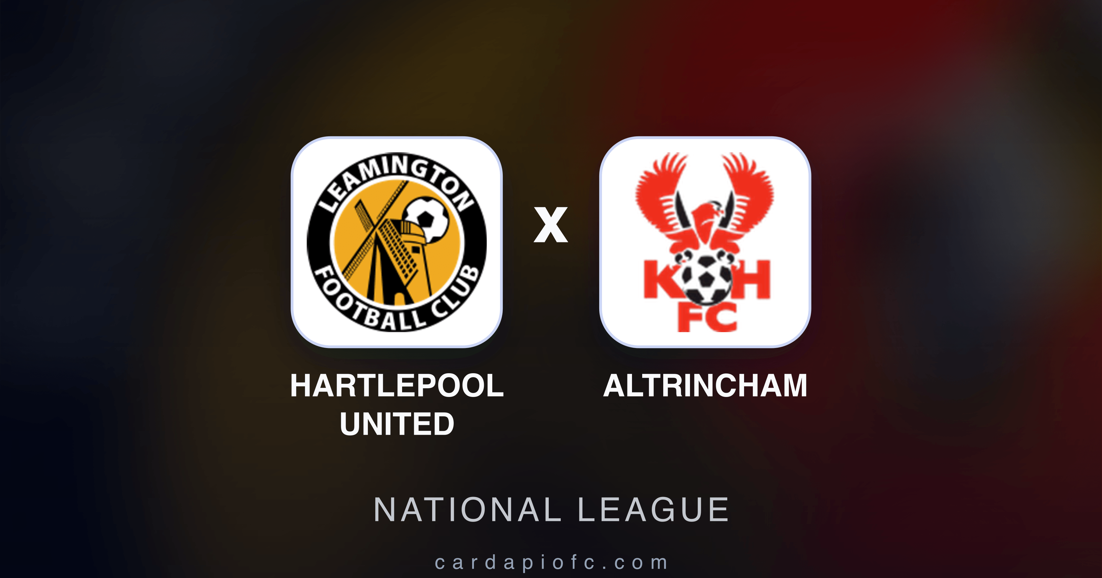 Prévia da transmissão de Hartlepool United x Altrincham (National League)