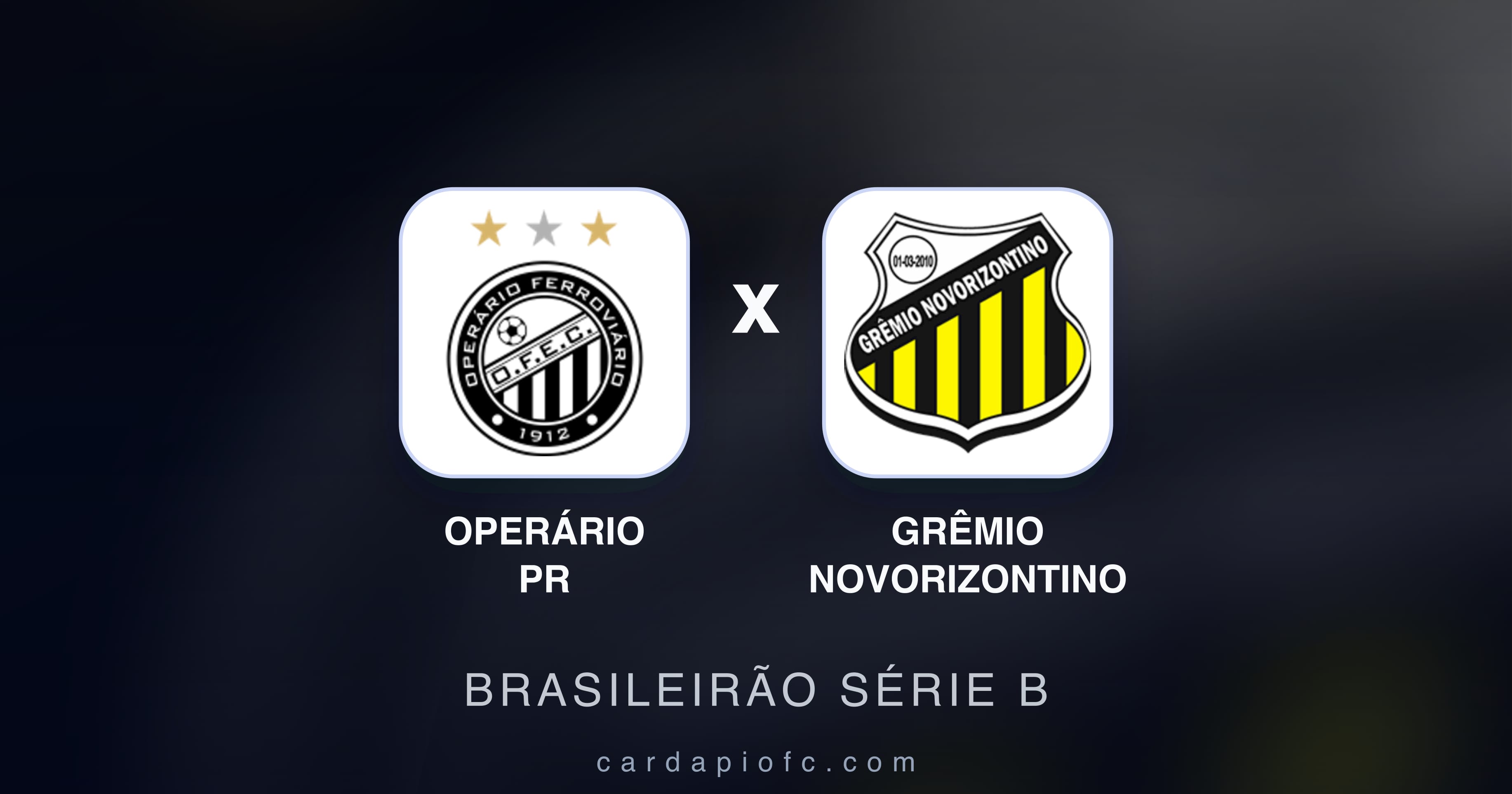 Preview image for Operário PR vs Grêmio Novorizontino (Brasileirão Série B)
