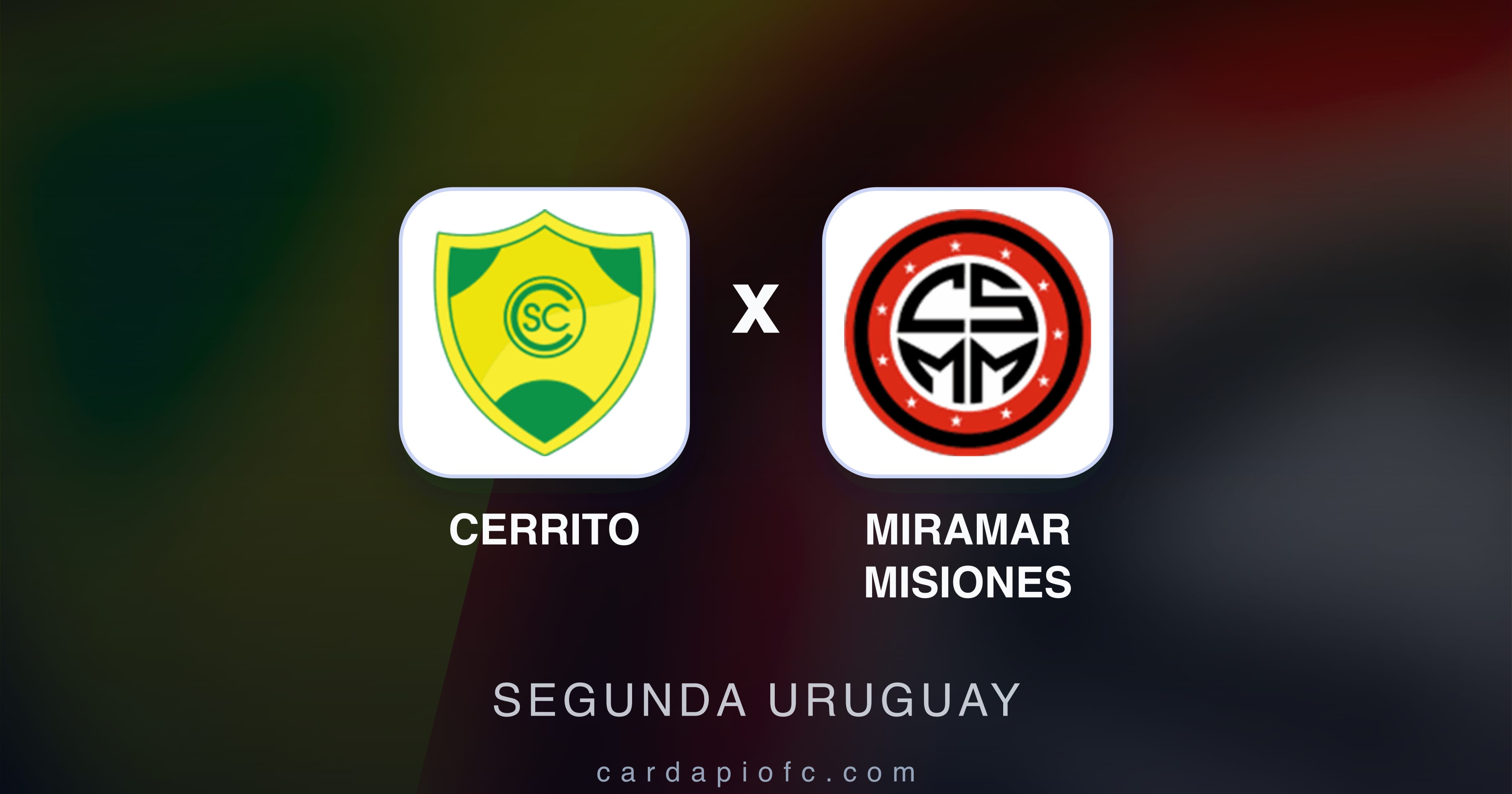 Preview image for Cerrito vs Miramar Misiones (Segunda Uruguay)