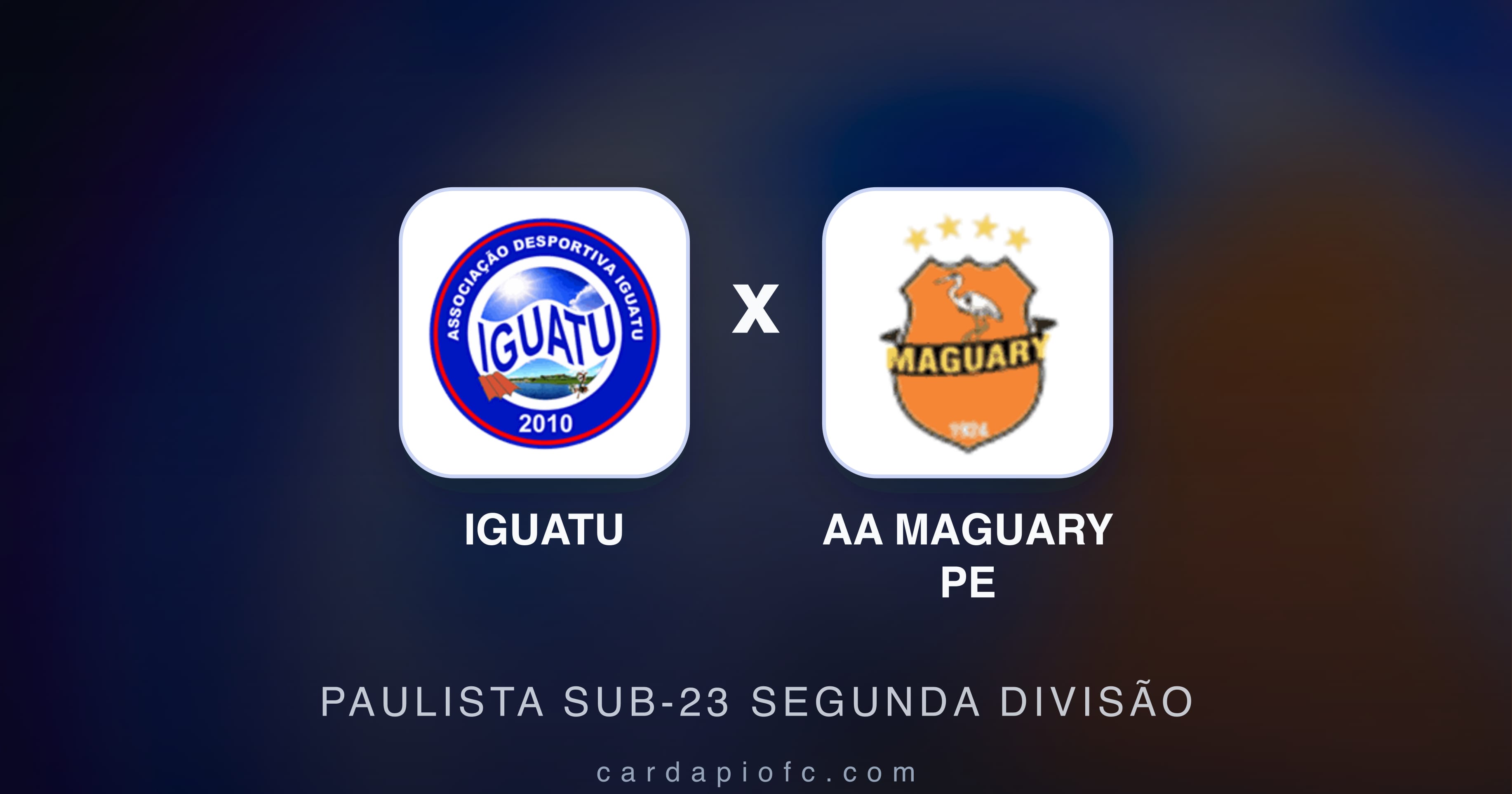 Preview image for Iguatu vs AA Maguary PE (Paulista Sub-23 Segunda Divisão)