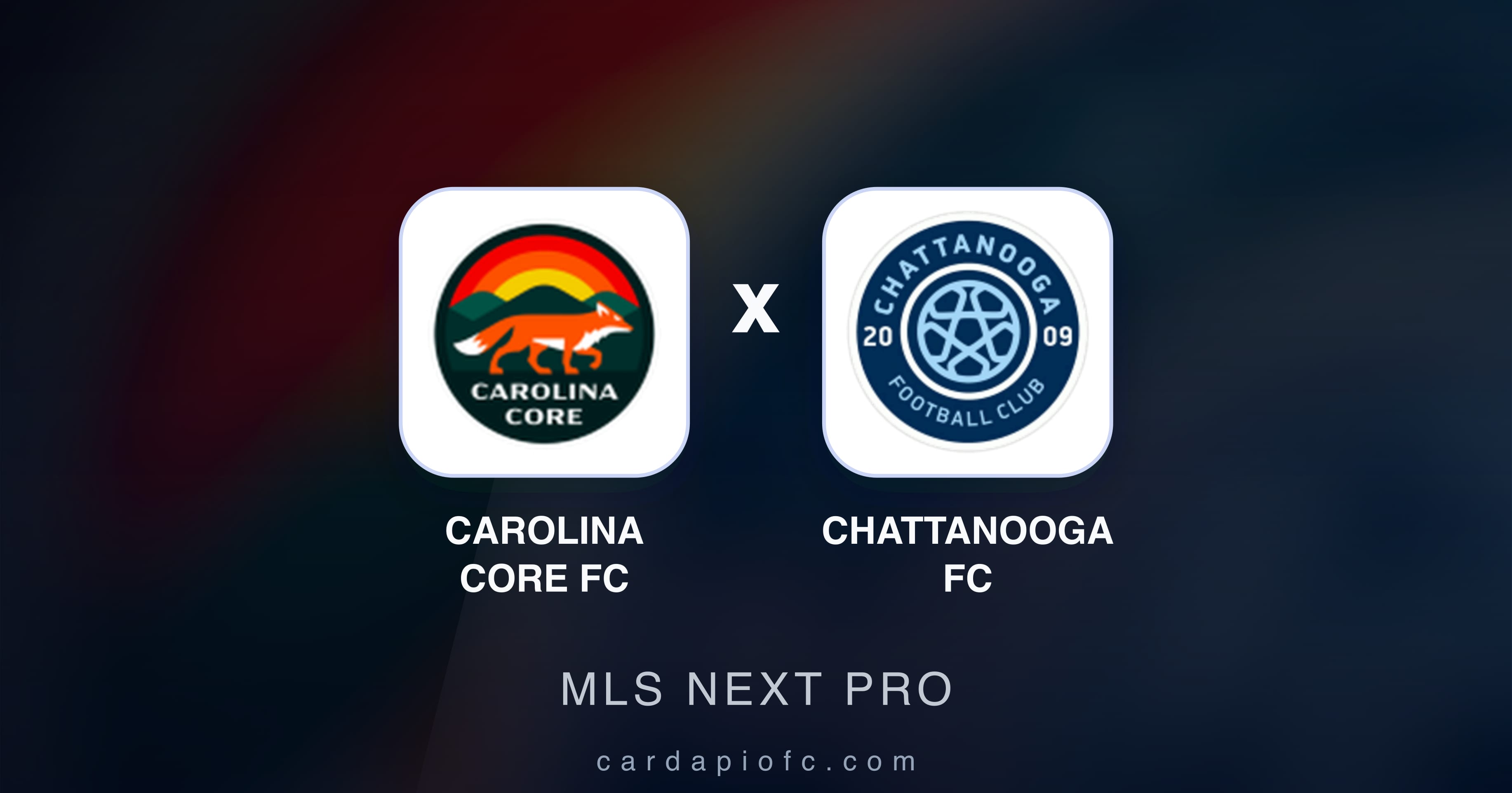 Preview image for Carolina Core FC vs Chattanooga FC (MLS Next Pro)