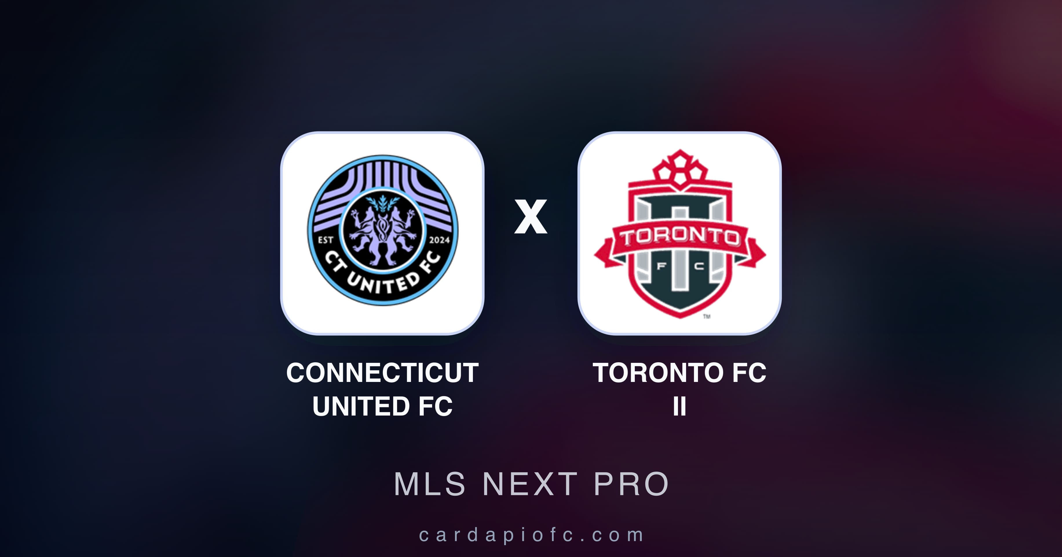 Preview image for Connecticut United FC vs Toronto FC II (MLS Next Pro)