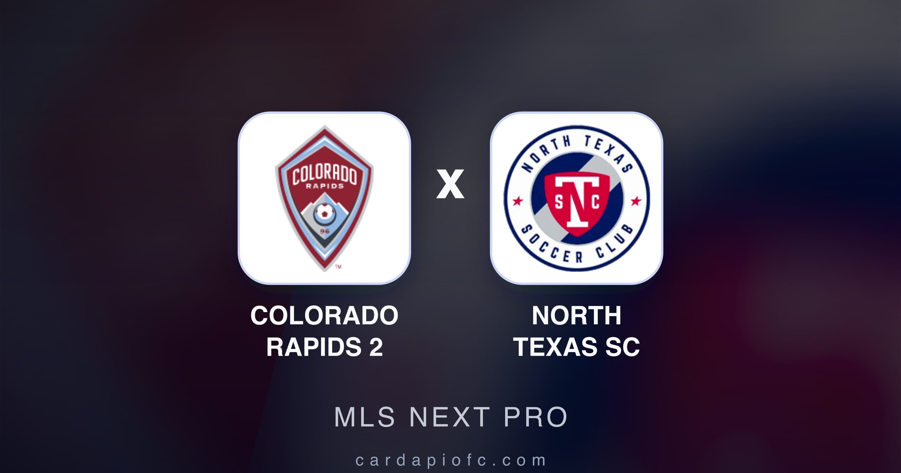 Preview image for Colorado Rapids 2 vs North Texas SC (MLS Next Pro)