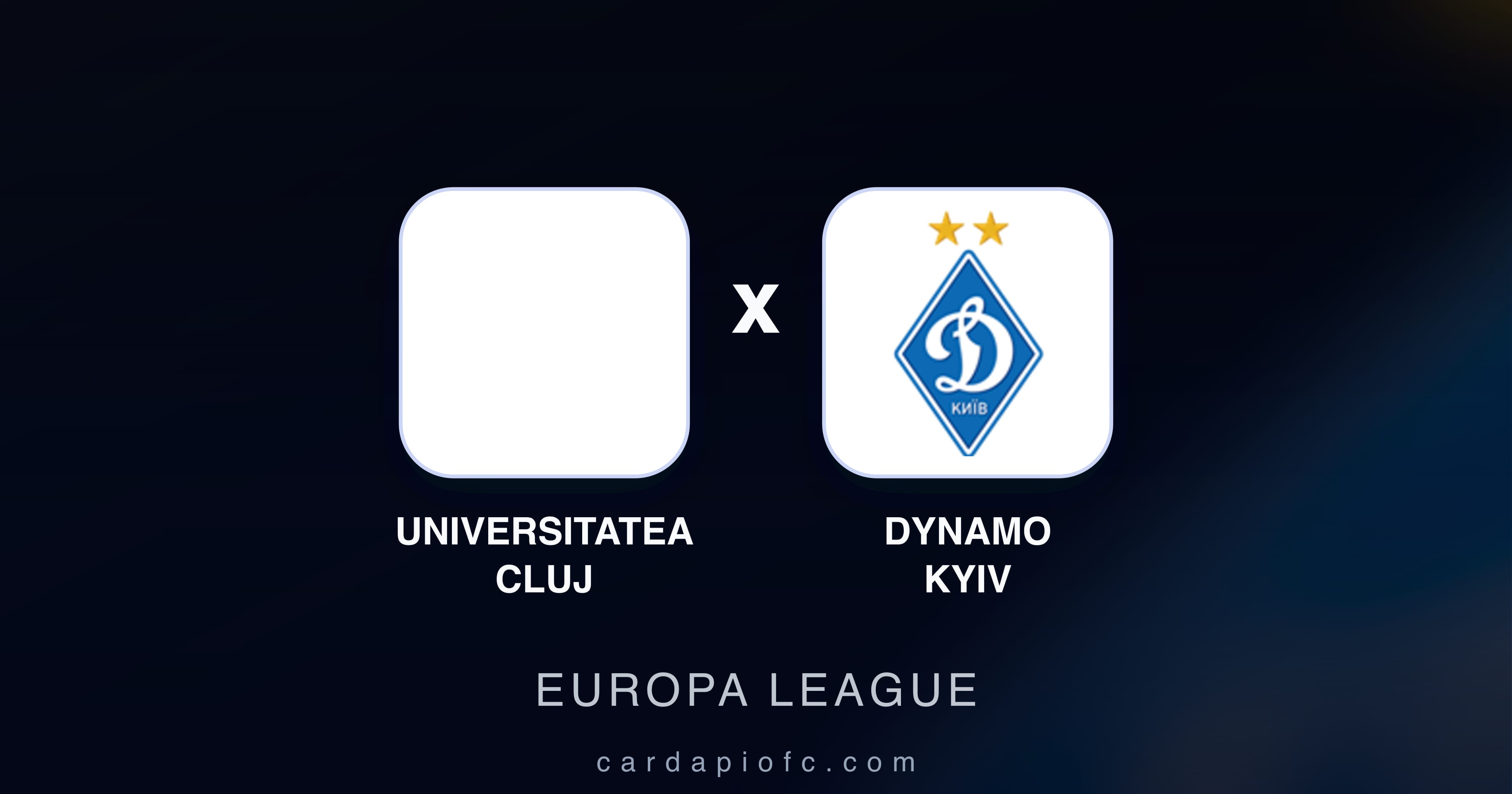 Preview image for Universitatea Cluj vs Dynamo Kyiv (Europa League)