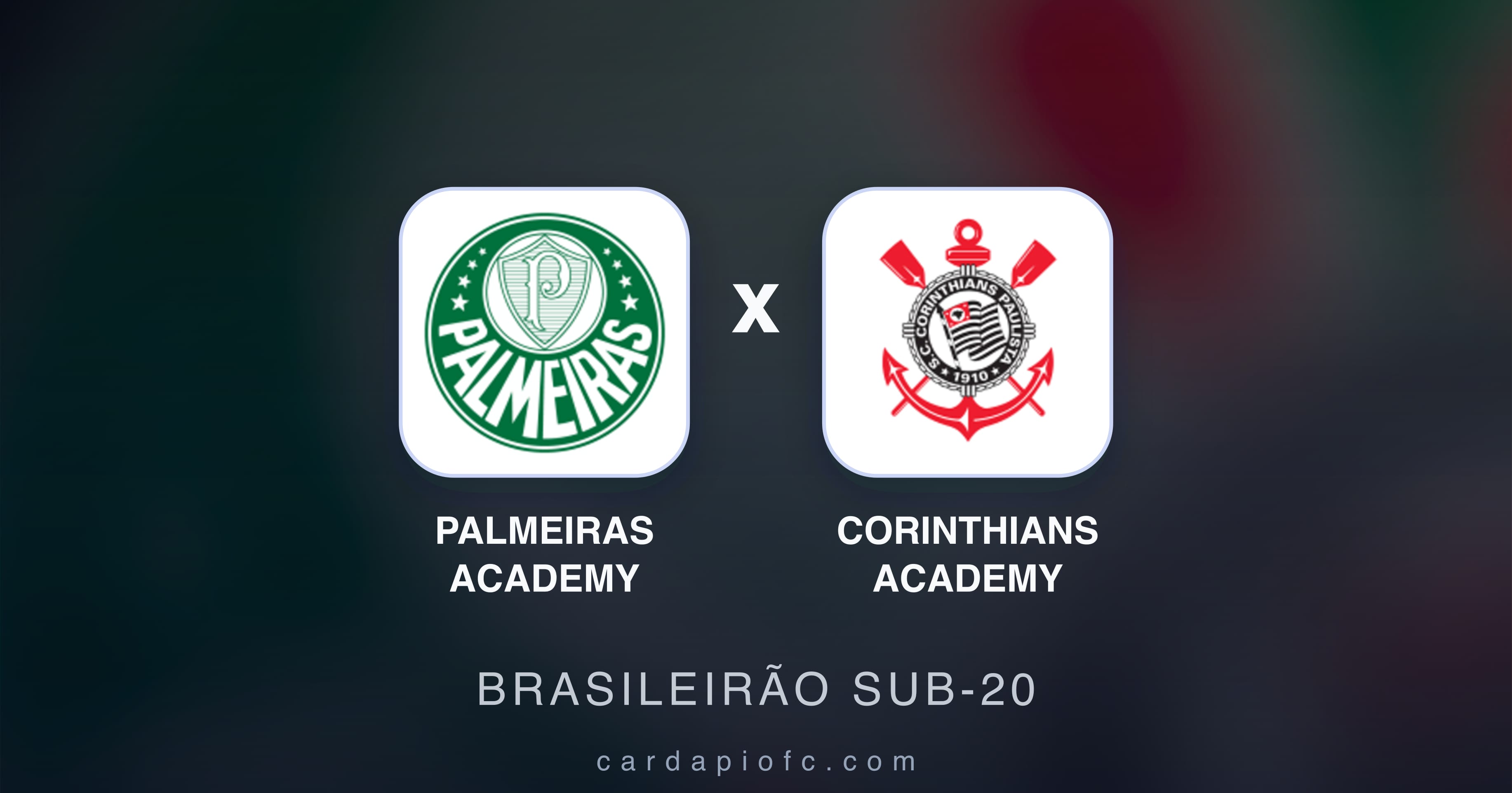 Preview image for Palmeiras Academy vs Corinthians Academy (Brasileirão Sub-20)