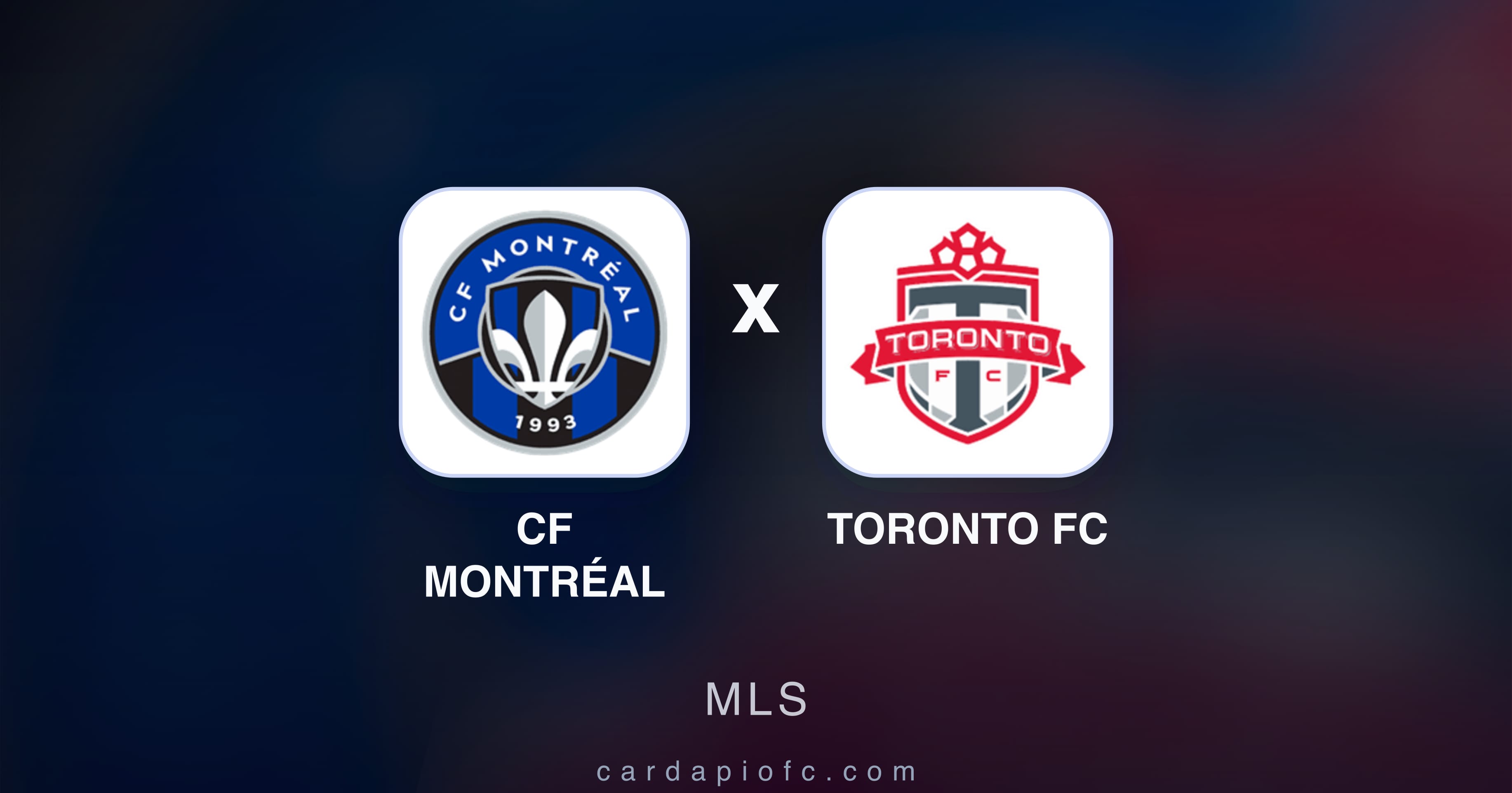 Preview image for CF Montréal vs Toronto FC (MLS)