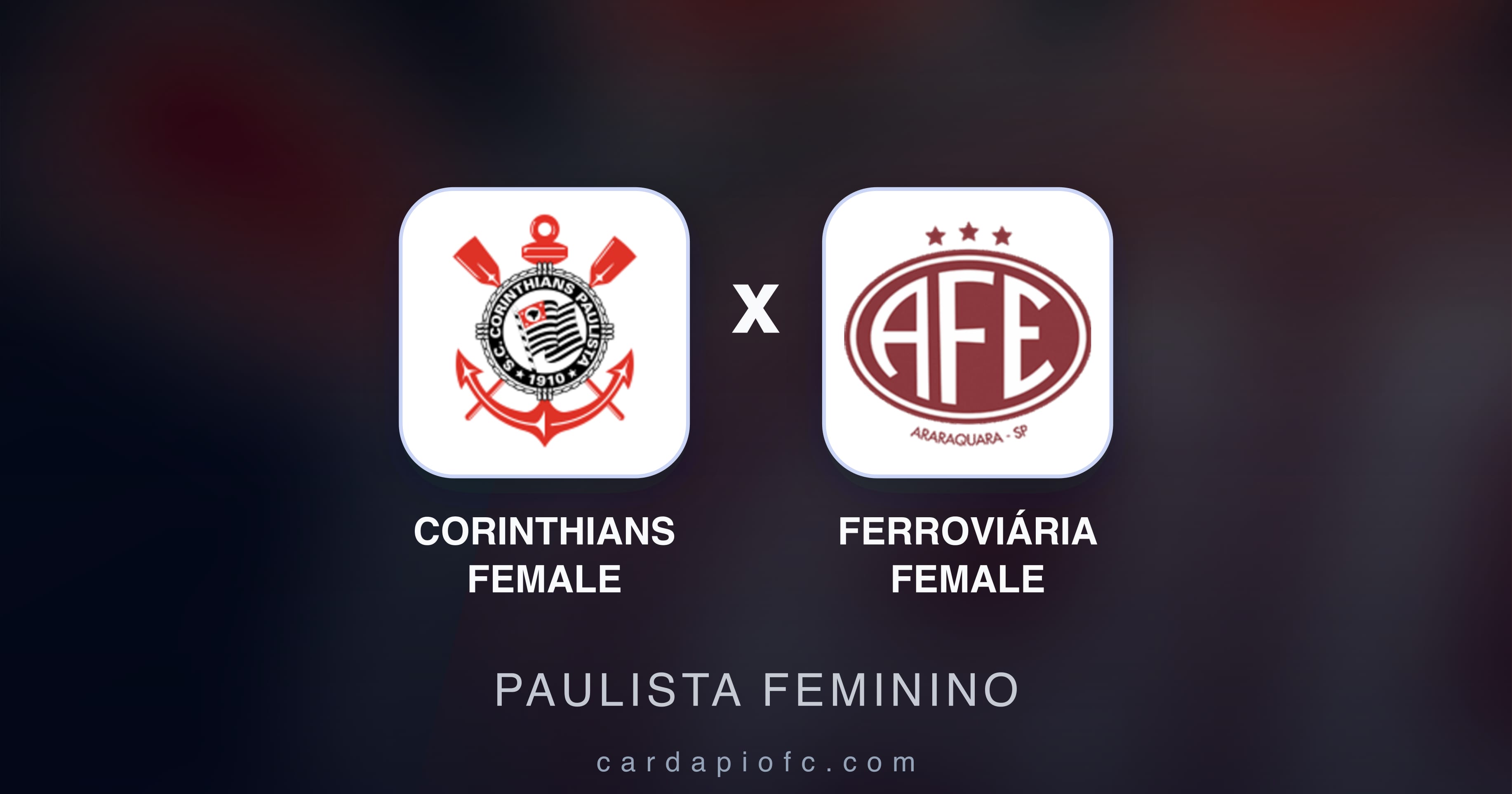 Preview image for Corinthians Female vs Ferroviária Female (Paulista Feminino)