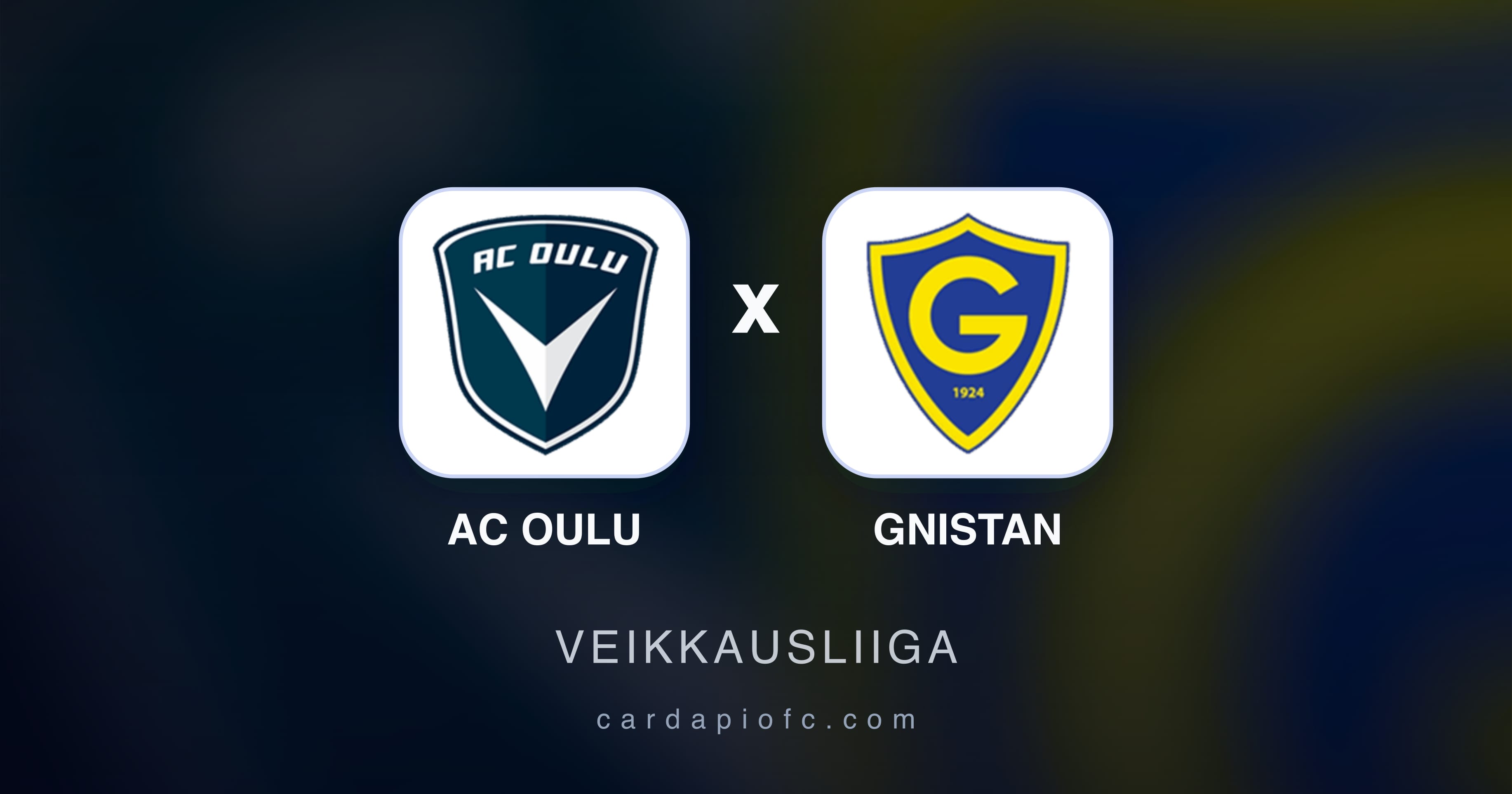 Preview image for AC Oulu vs Gnistan (Veikkausliiga)