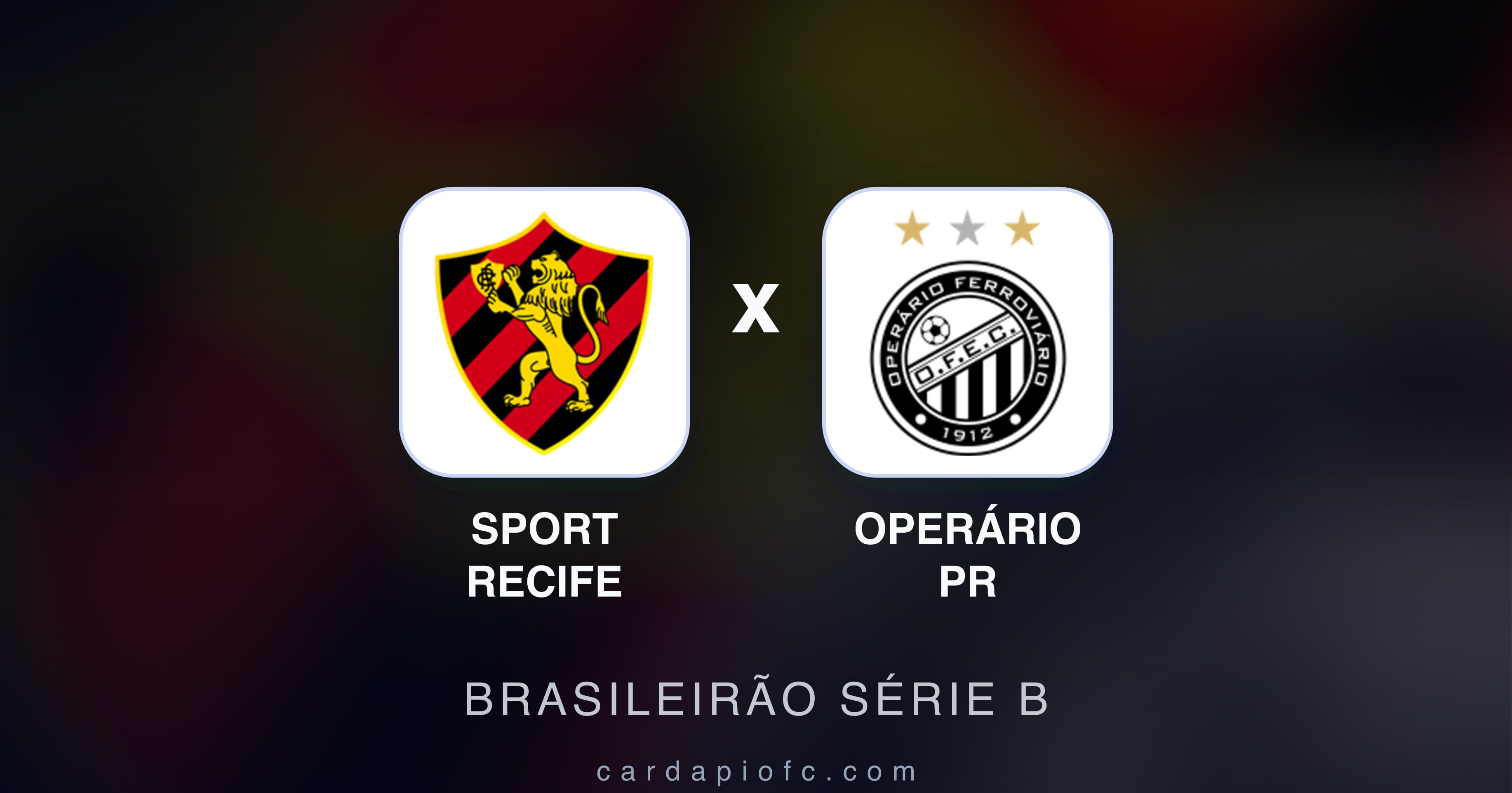 Preview image for Sport Recife vs Operário PR (Brasileirão Série B)