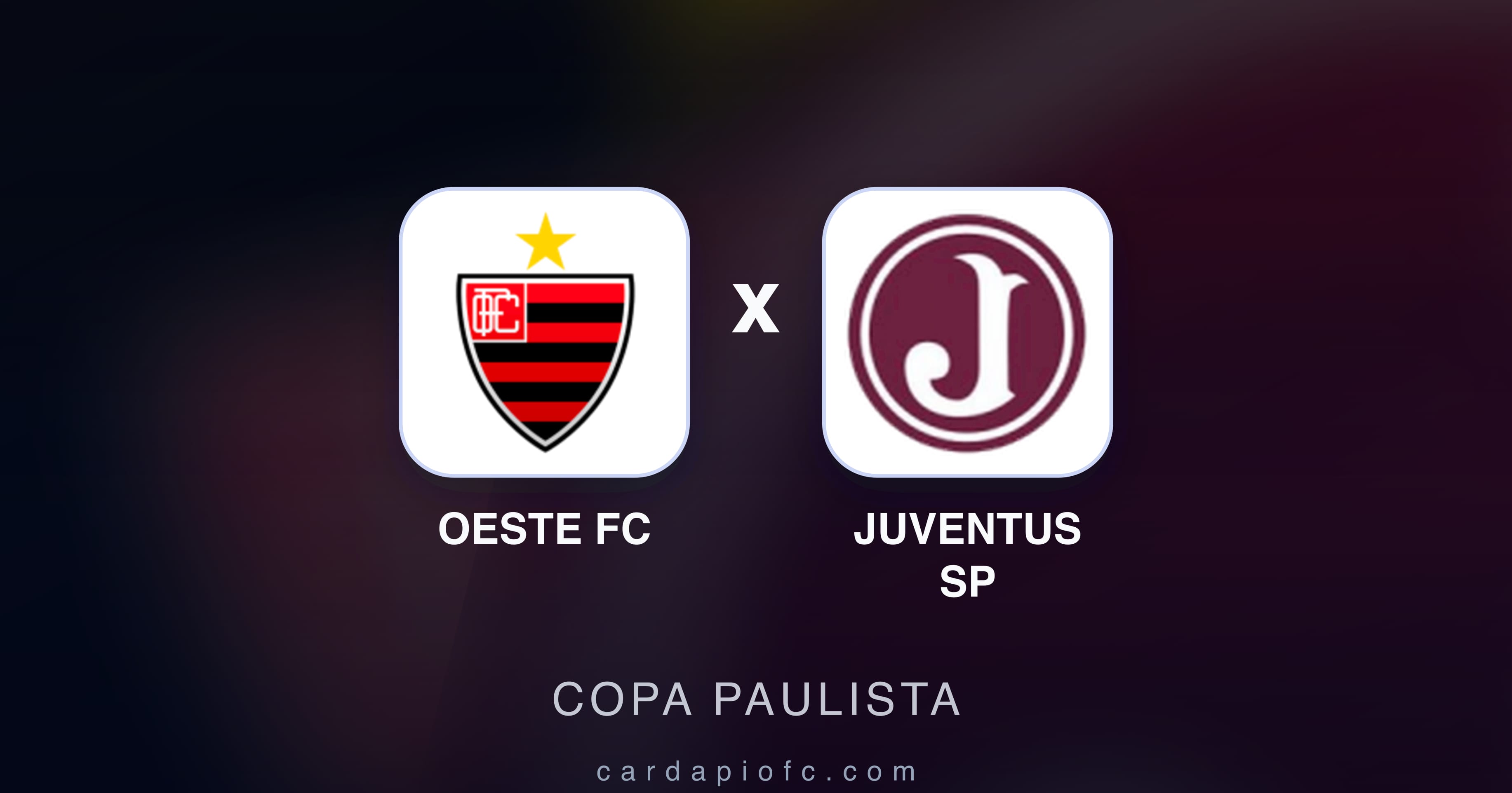 Preview image for Oeste FC vs Juventus SP (Copa Paulista)